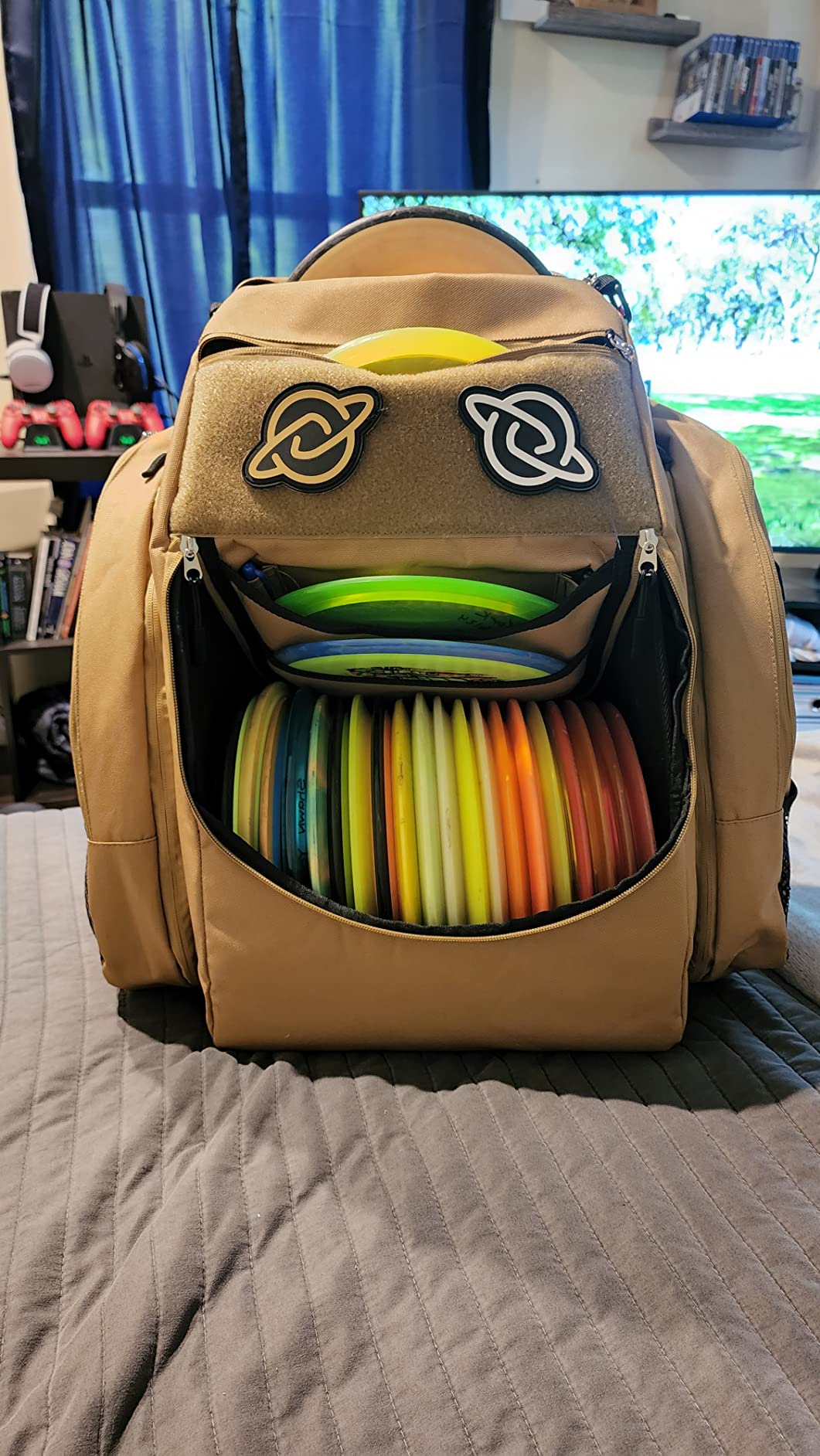 Discology Disc Golf OG V3 Disc Golf Bag | 26+ Disc Capacity | Premium Disc Golf Backpack Bag | Tough, Durable Design | 2 Large Top and Side Compartments customer photo 2