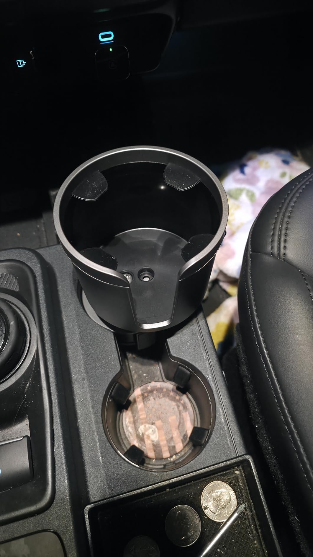 Upgraded Car Cup Holder Expander Adapter with Offset Adjustable Base, Compatible with Yeti 14/24/36/46oz Ramblers, Hydro Flasks 32/40oz, Other Large Bottles Mugs in 3.5