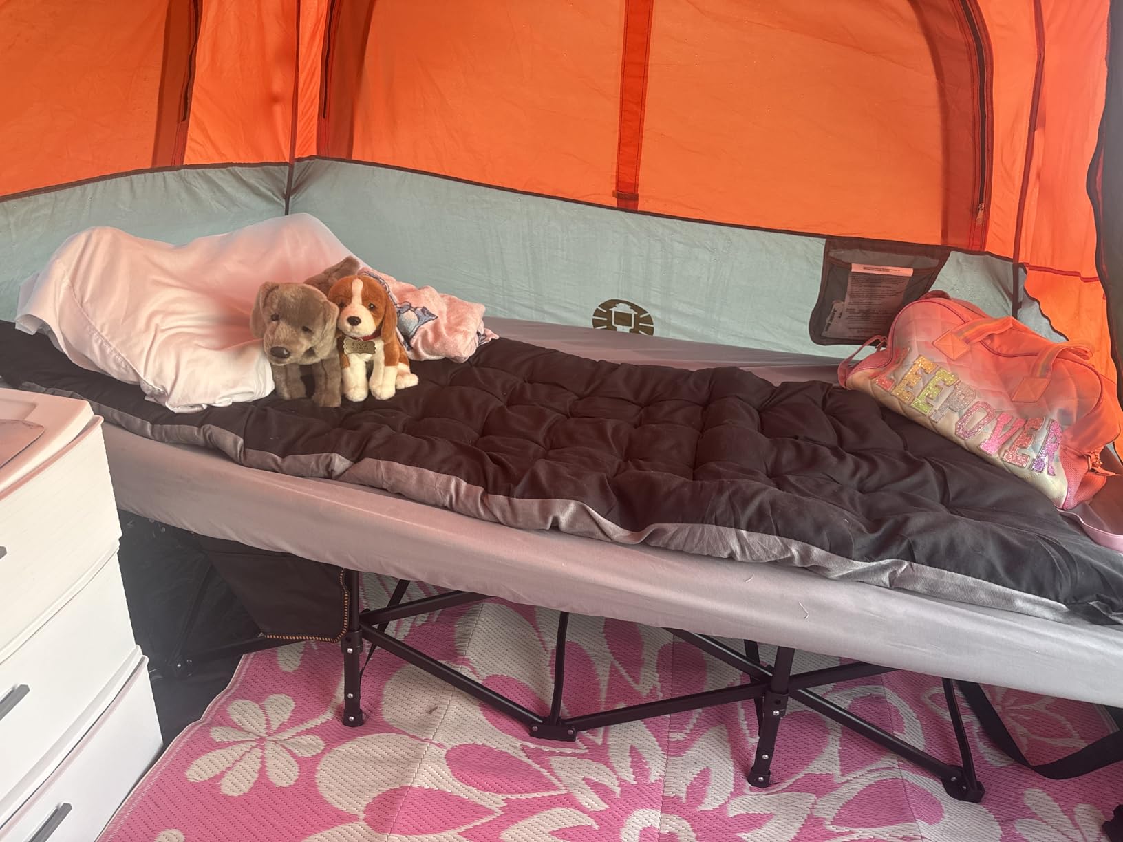 ABORON Camping Cot for Adults, 28 in Wide Folding Bed with Mattress customer photo 2