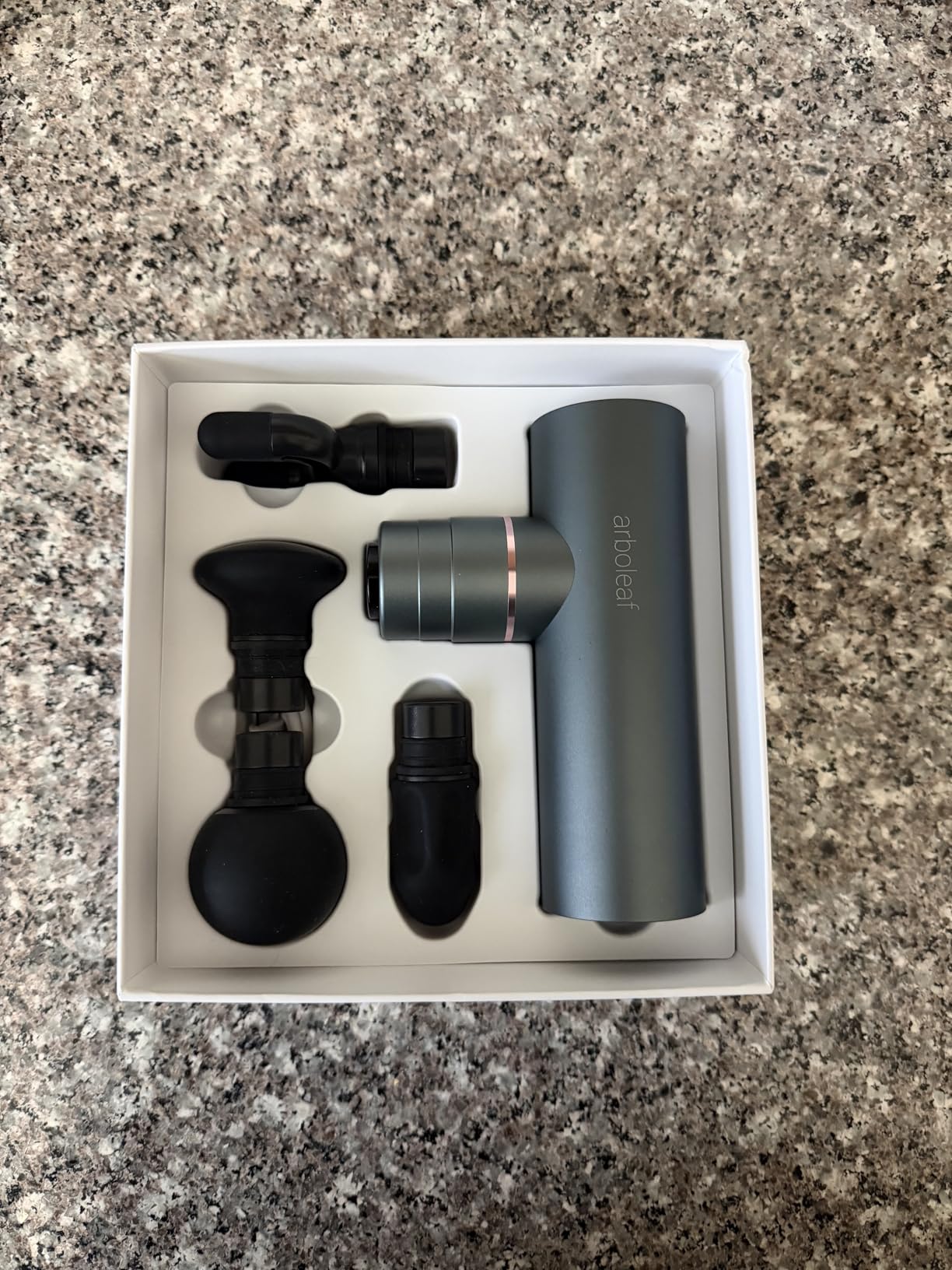 arboleaf Massage Gun Deep Tissue, Balance of Power & Portability Full-Metal Percussion Massager with Silent Brushless Motor, Ultra-Quiet Pocket-Sized customer photo 1