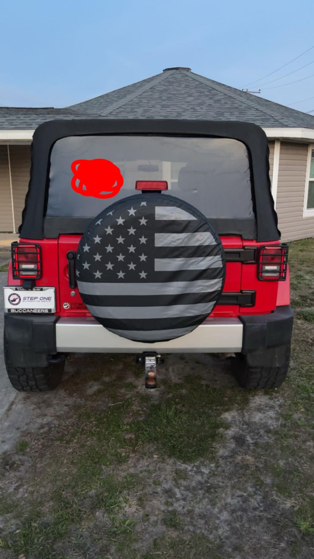 American Flag Spare Tire Cover Fit for Jeep Wrangler Rv SUV Truck Travel Trailer,Waterproof Tires (Grey American Flag, 18