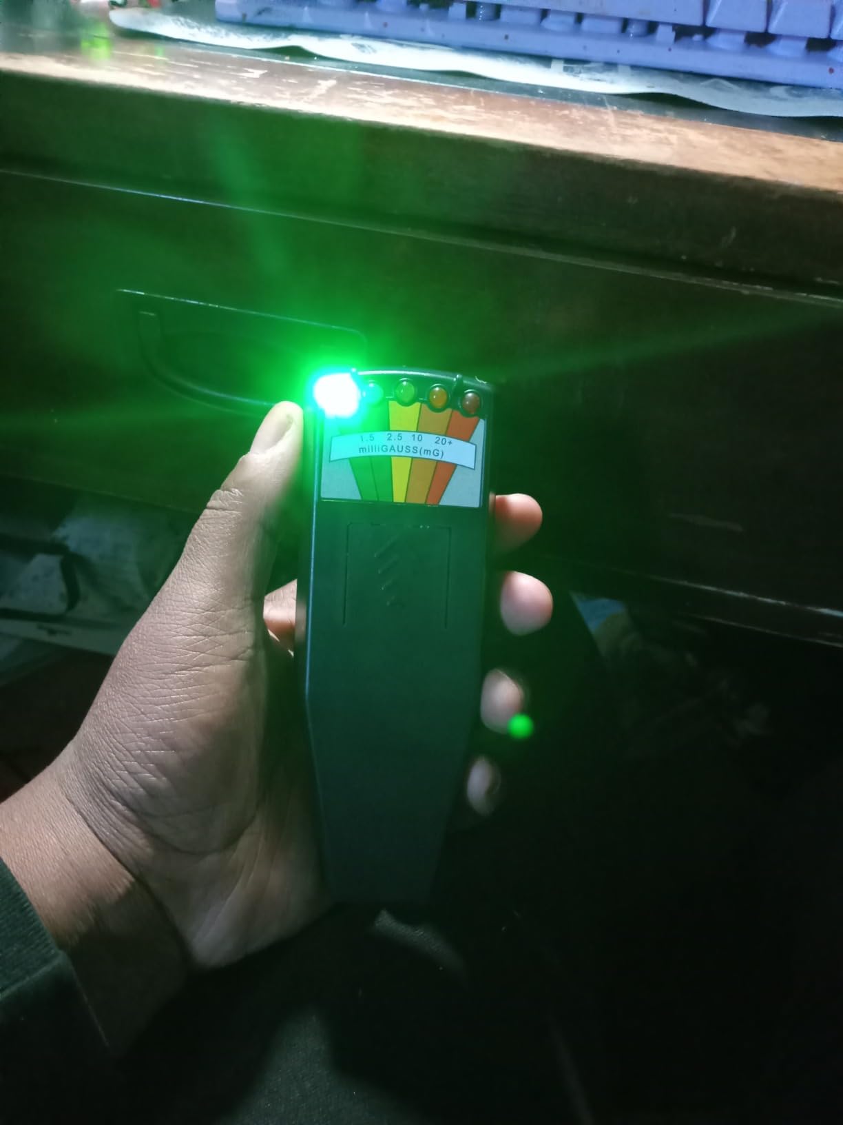 EMF Meter, 5 LED Magnetic Field Detector, Ghost Hunting Equipment Tester for Home, Office & Outdoor Inspections customer photo 1