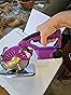 BAOSHISHAN Electric Fabric Rotary Cutter with 2x14.8V Battery Speed Adjustable Scissor 100mm/4inch [Suitable For Heavy-Duty Fabric Cut] Round Knife Leather Cutting Machine (Purple (Cordless)) customer photo 1