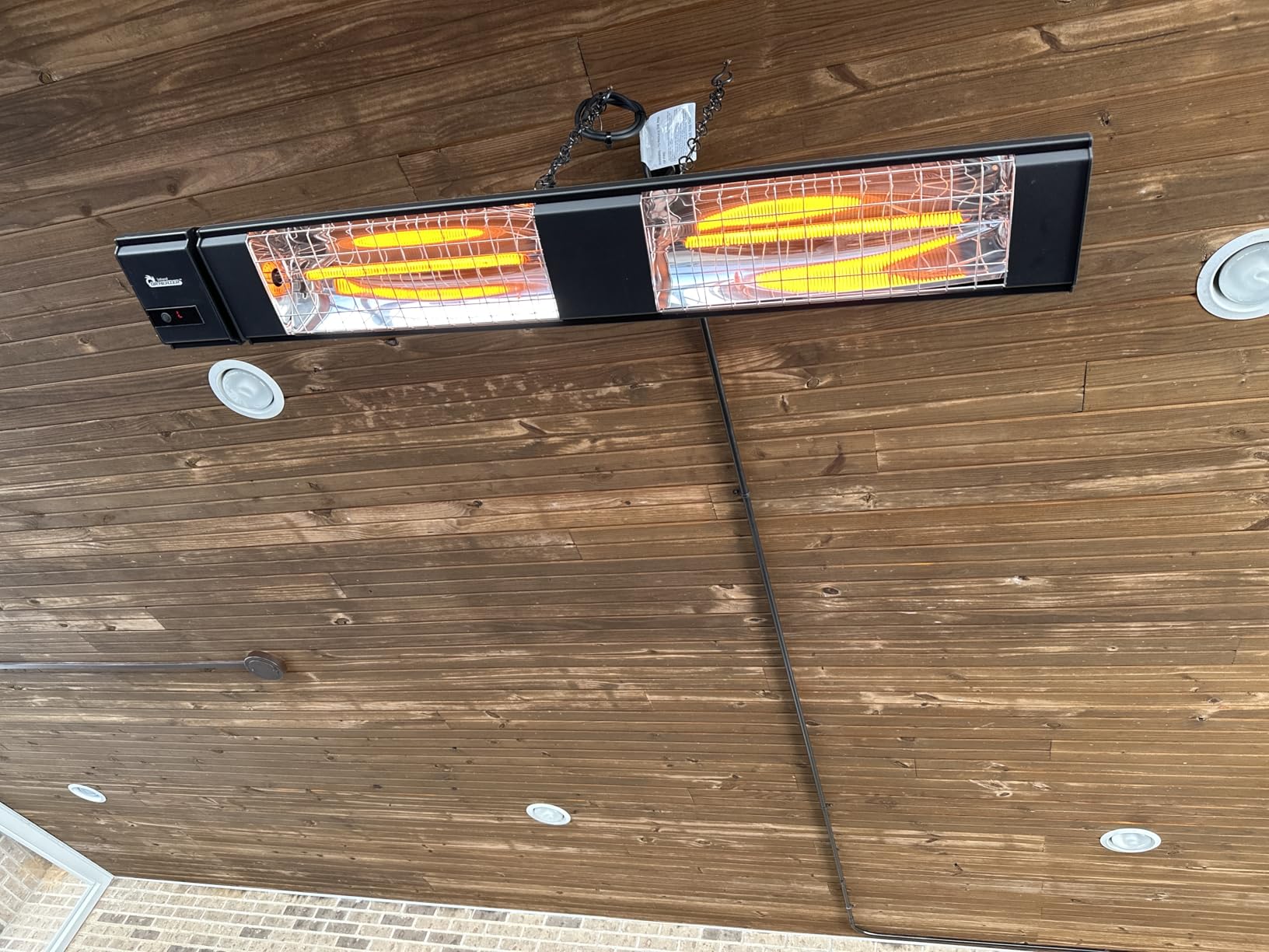 DR. INFRARED HEATER DR-239 3000W Indoor & Outdoor Infrared Patio Heater, Wall or Ceiling Mount, IP55 Weatherproof, Commercial or Residential, 220V-240V customer photo 1