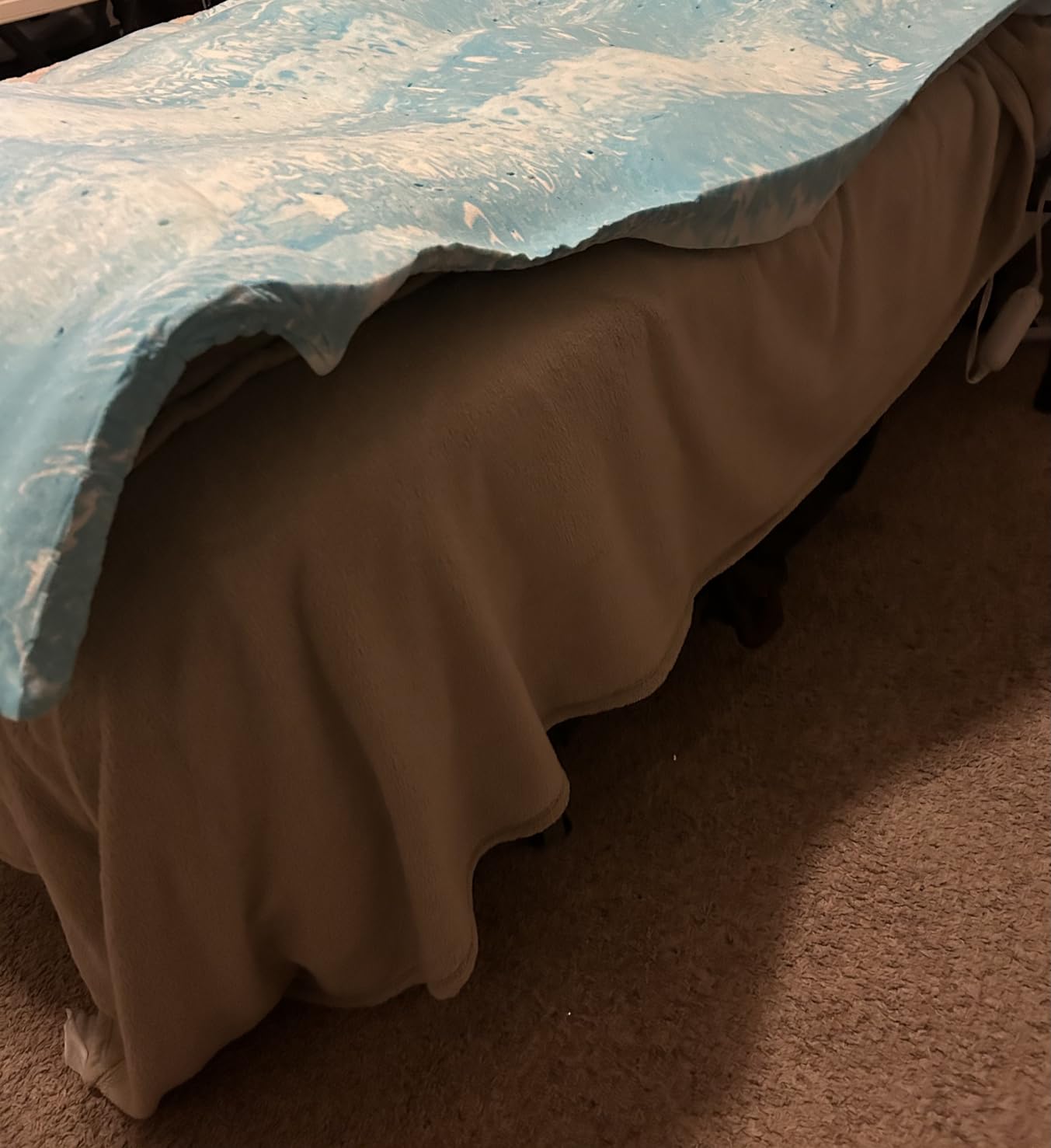 EGO Topper 3 Inch Queen Memory Foam Mattress Topper, Gel Foam Mattress Topper for Pressure Relief, Ventilated Design customer photo 1