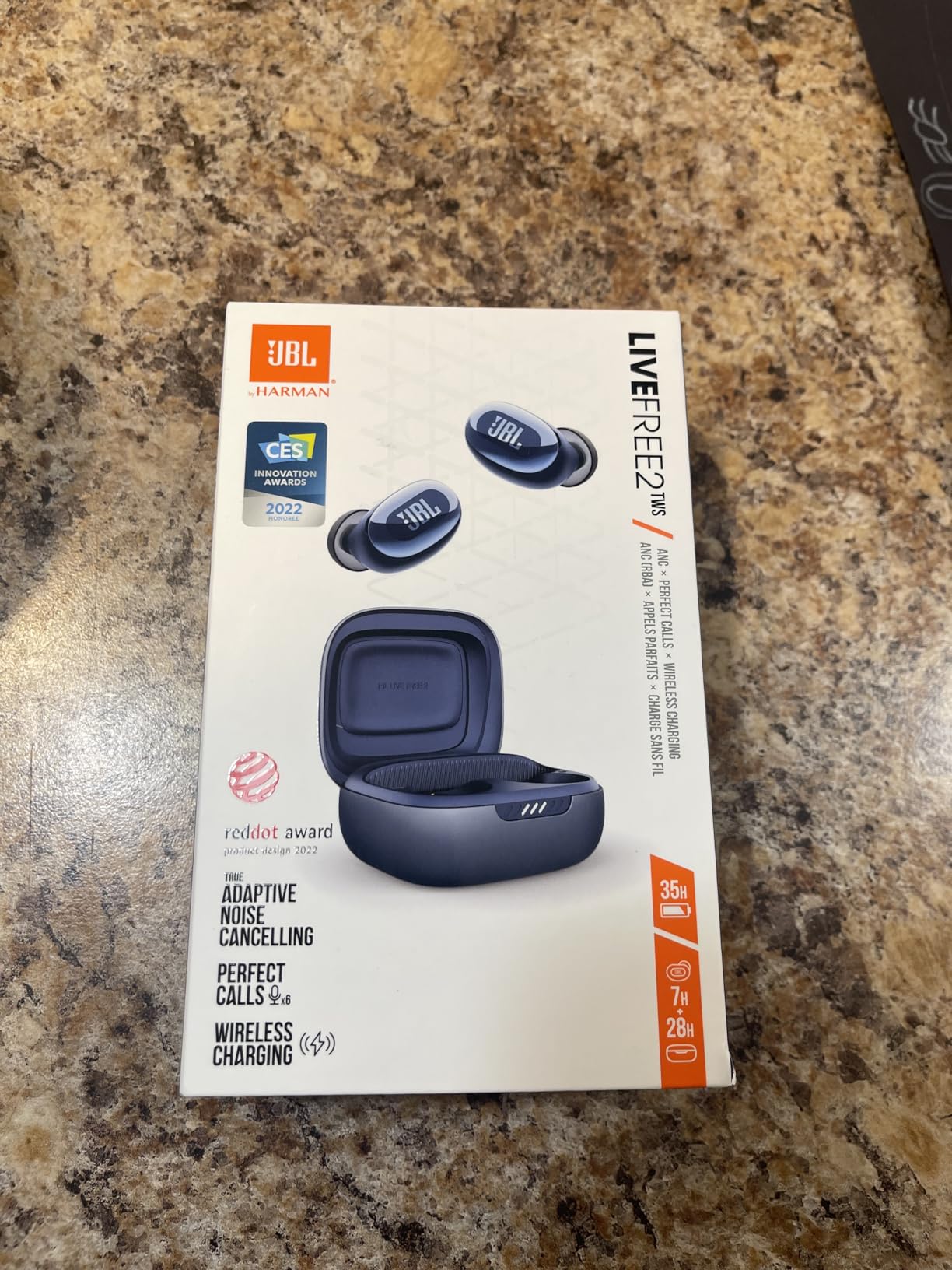 JBL Live Free 2 - True Wireless Noise Cancelling Earbuds, Up to 35hrs of Playtime, 6 mics for Perfect Calls with Zero Noise, IPX5 Waterproof, Oval Tubes for Better Comfort, Isolation, & bass (Black) customer photo 2