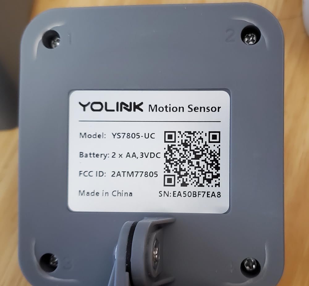 YoLink LoRa Smart Outdoor Motion Sensor Starter Kit, Driveway Alert, Property Invasion/Tresspassing Detector, Email/SMS/Push Alerts, Alexa, IFTTT, Home Assistant: Includes (1) Sensor, (1) SpeakerHub customer photo 1