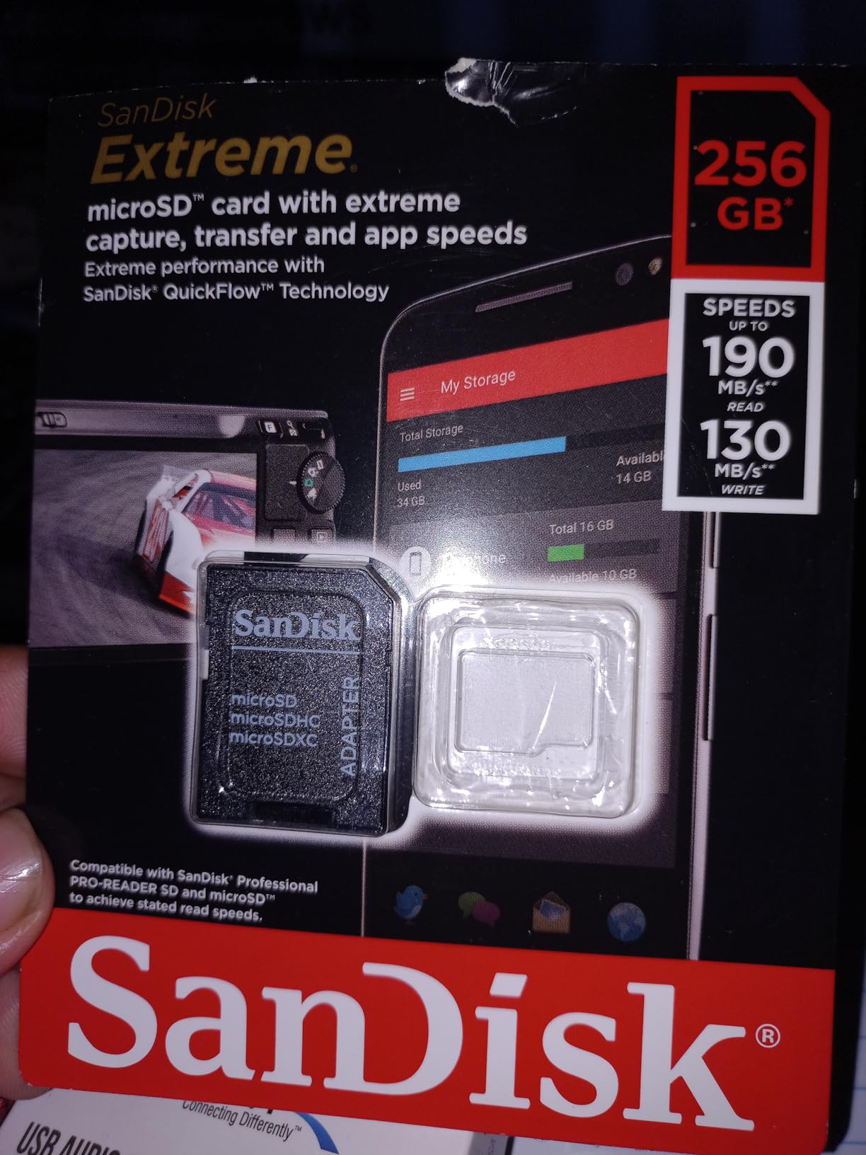 SanDisk 1TB Extreme microSDXC UHS-I Memory Card with Adapter - Up to 190MB/s, C10, U3, V30, 4K, 5K, A2, Micro SD Card customer photo 1