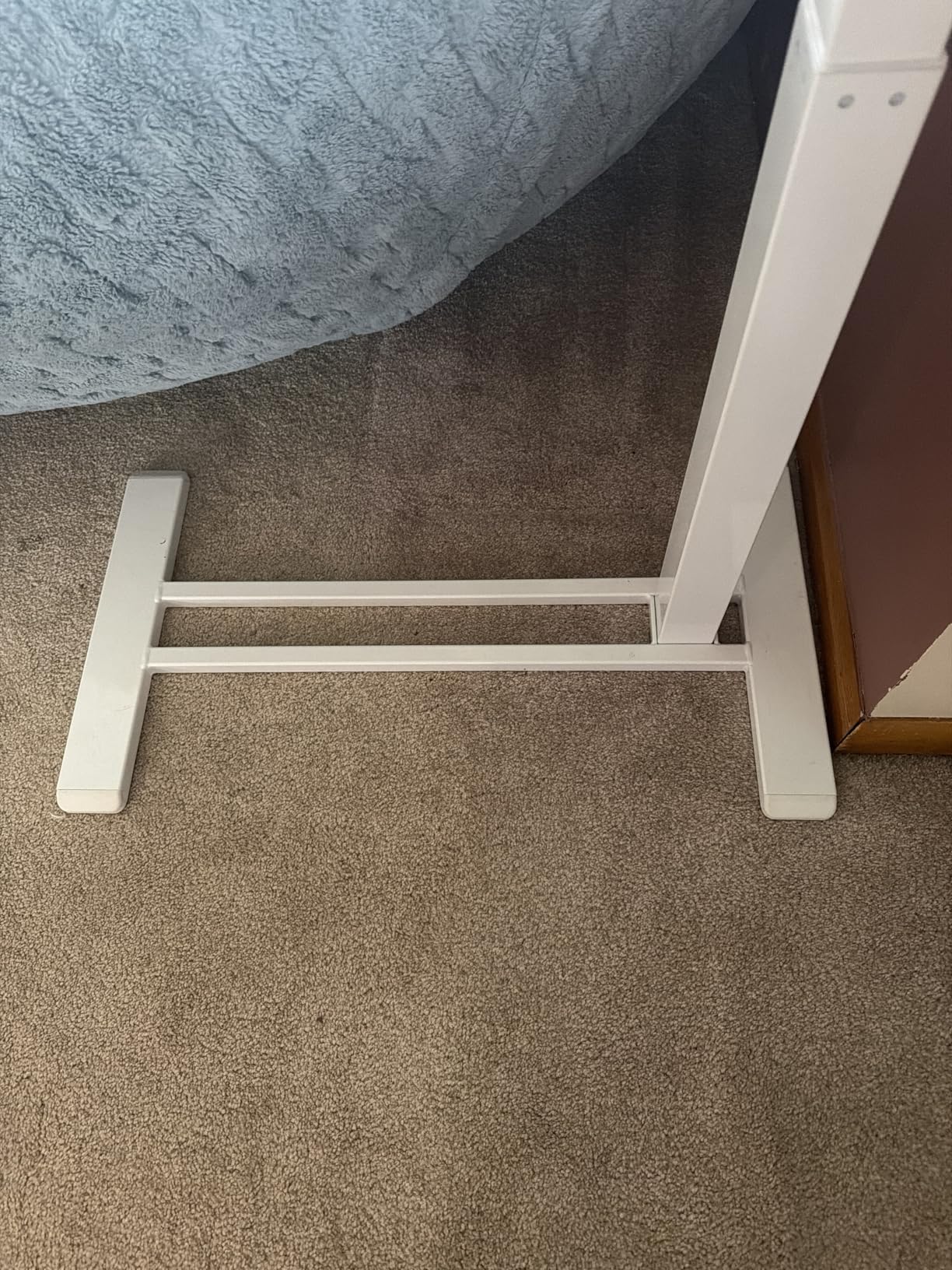 SANODESK Medical Adjustable Overbed Bedside Table with Hidden Casters customer photo 2