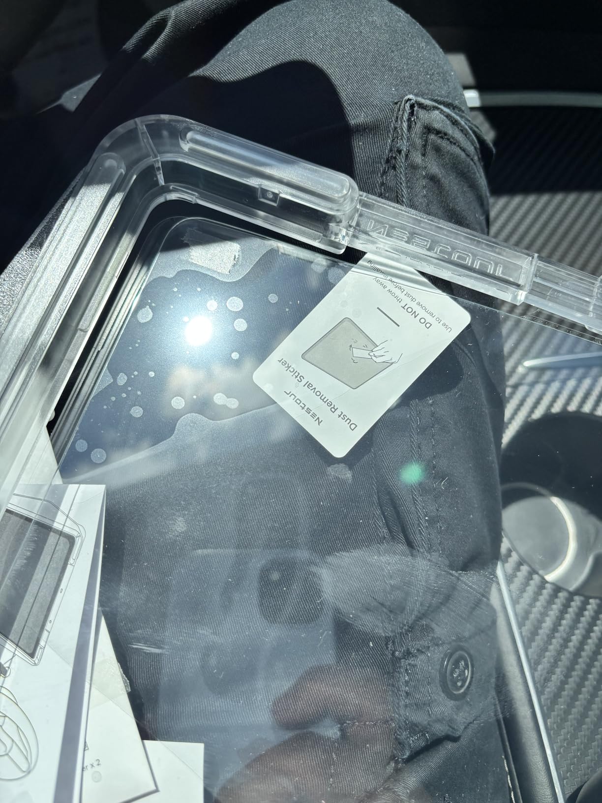 Nestour Screen Protector Fit For Tesla Model 3 Model Y 2016-2023 Alignment Kit 15