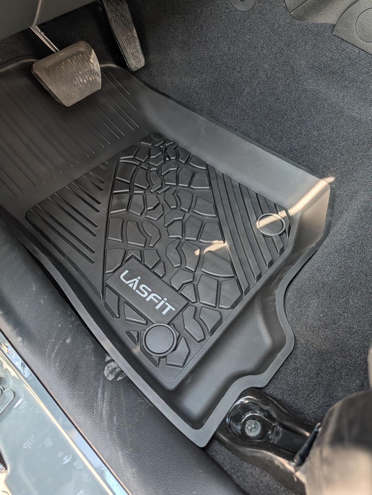 LASFIT Floor Mats for Jeep Wrangler JK 2014-2018 Unlimited 4-Door All Weather TPE Custom Fit Car Mats Floor Liners 1st & 2nd Row customer photo 2