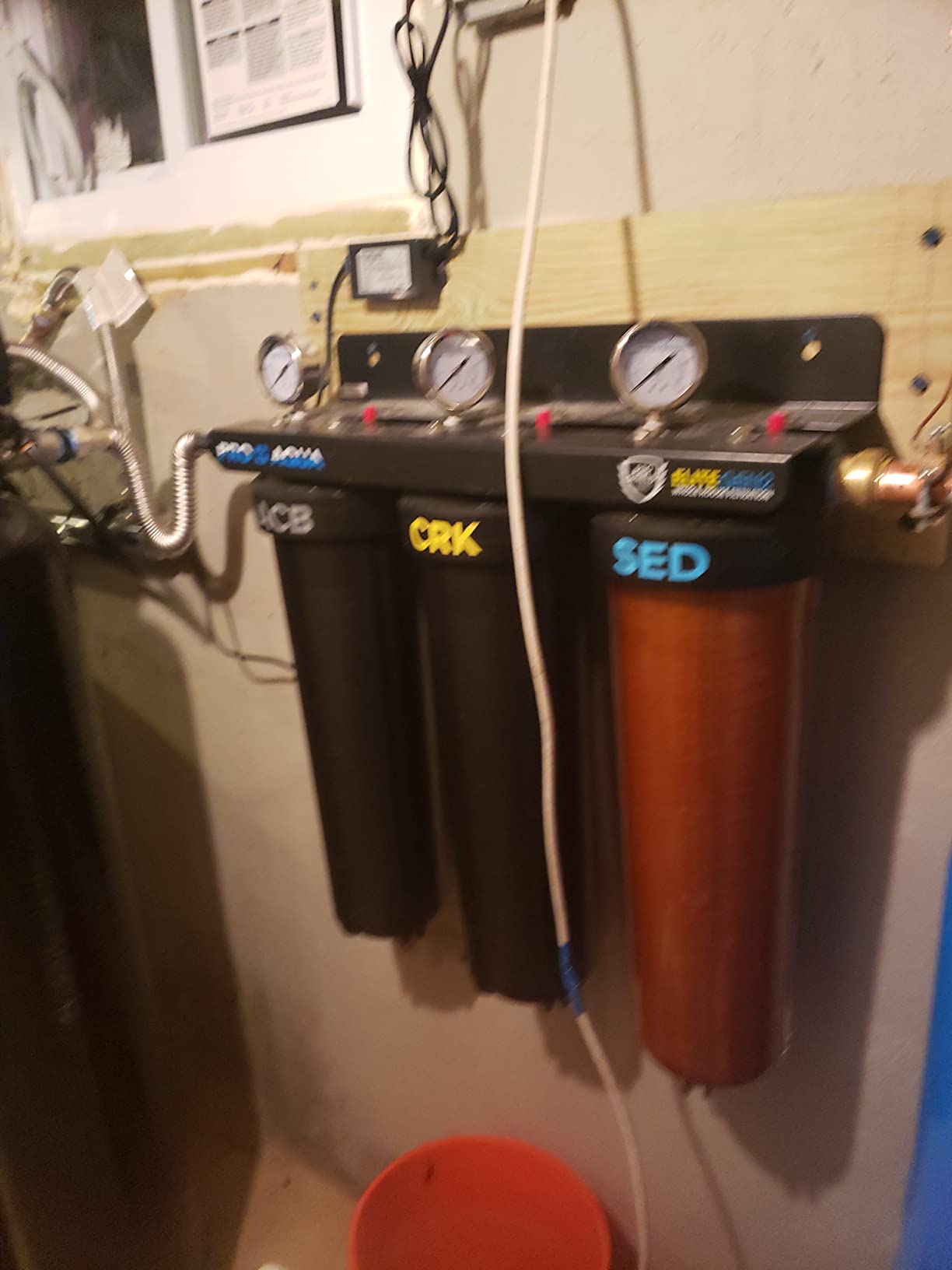 PRO+AQUA Elite 5-Stage Whole House Water Softener and Filter Bundle System for Well Water | Reduces Heavy Metals, Iron, Sulfur, Sediment, Chlorine, and More | Ideal for 3-4 Bathrooms (+ RO System) customer photo 2