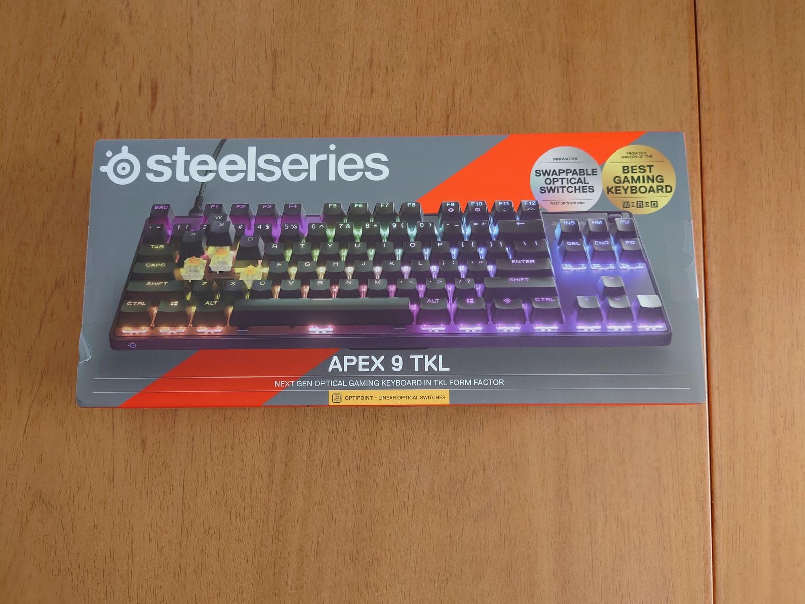 SteelSeries Apex 9 Mini - HotSwap Optical Mini Keyboard - 60% Compact Design - Optical Switches - RGB Customization - Aluminum Alloy Frame - Double Shot PBT Keycap customer photo 2