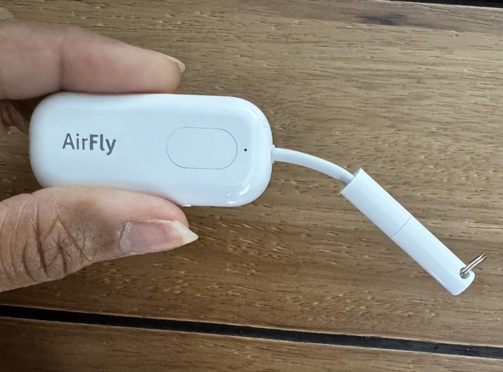 Twelve South AirFly Pro Bluetooth Wireless Audio Transmitter/Receiver for up to 2 AirPods/Wireless Headphones; Use with Any 3.5 mm Audio Jack, Black customer photo 1