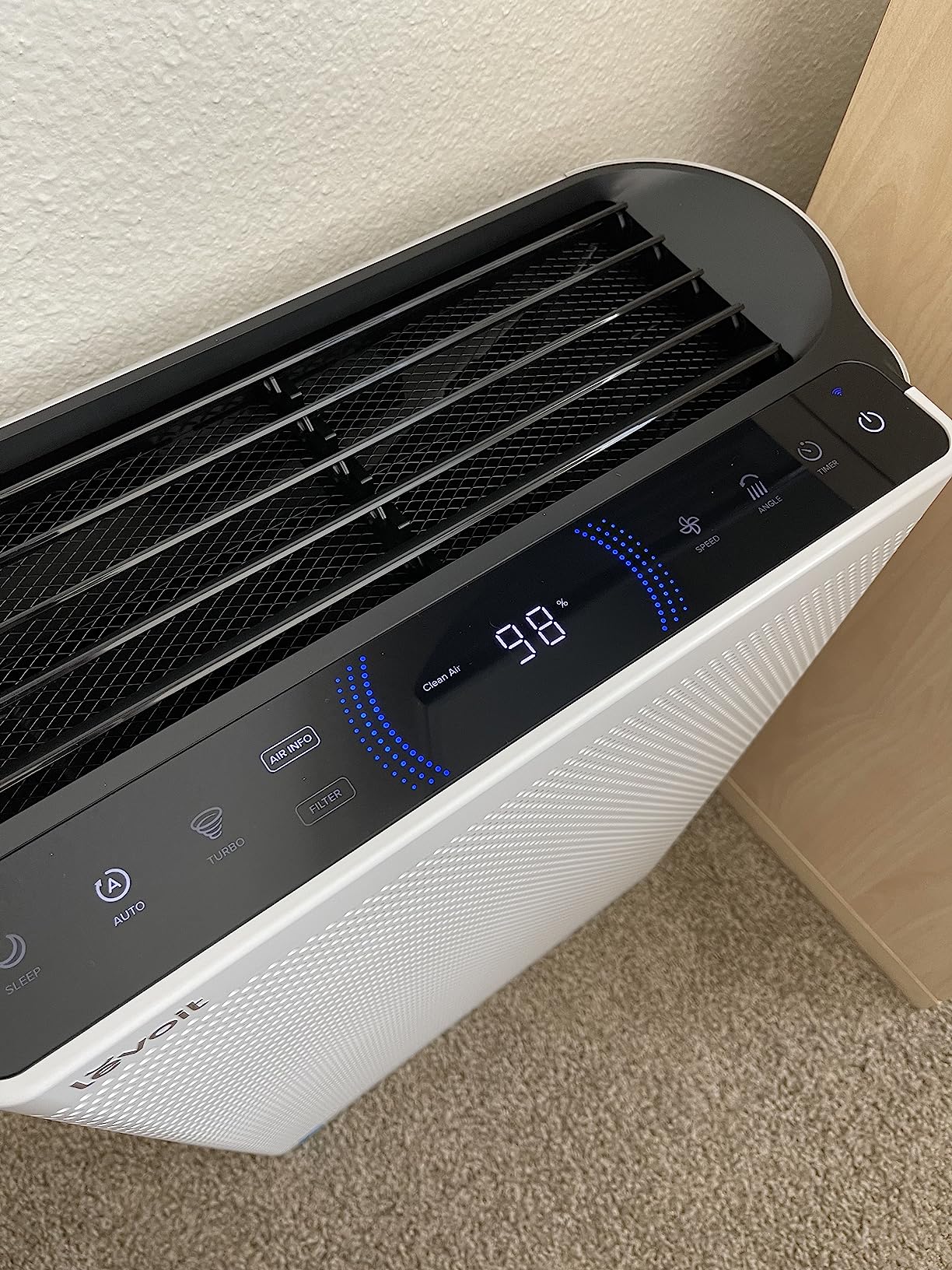 Levoit EverestAir-P Air Purifiers for Home Large Room with 3-Channel Air Quality Monitor, Washable Pre-Filter, AHAM VERIFIDE, HEPA Sleep Mode for Pet, Allergy, Smoke, Dust, Alexa Control, 2655 Ft², White customer photo 2