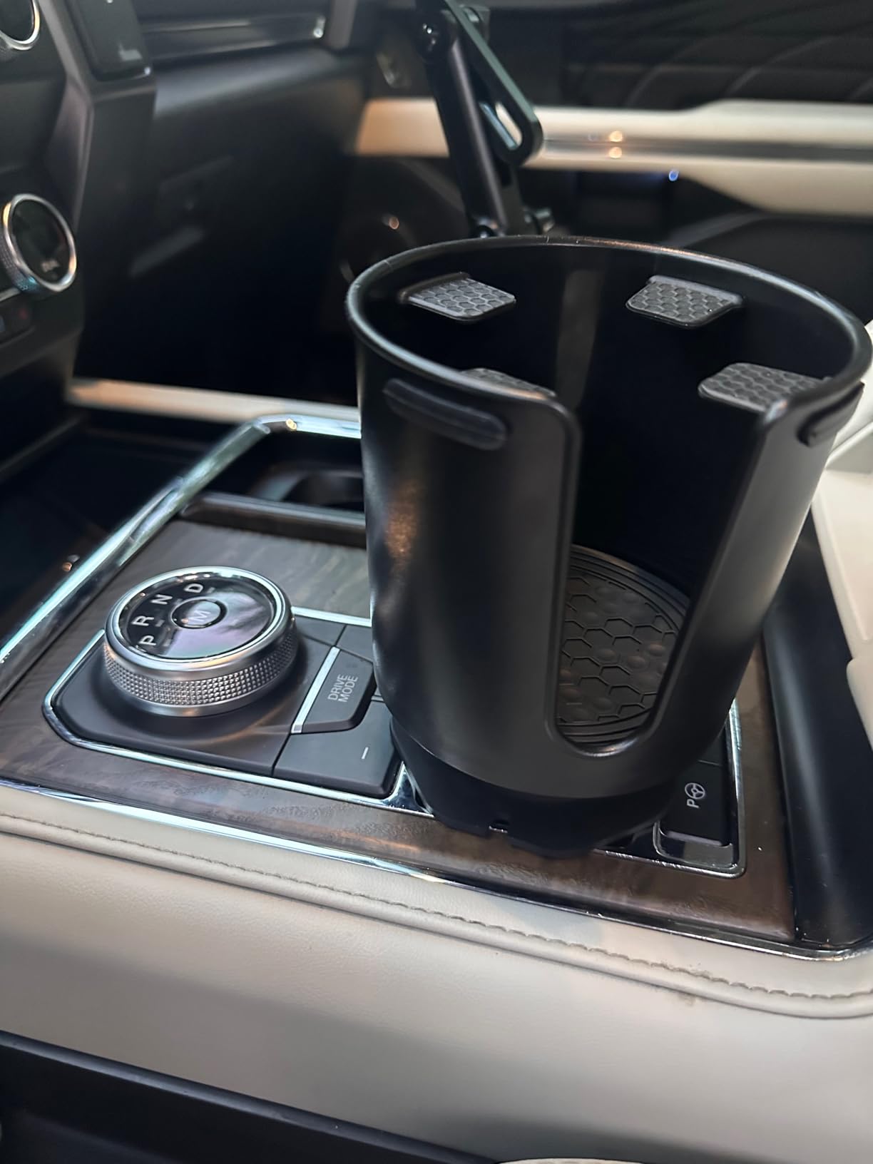 JOYTUTUS Upgraded Car Cup Holder Expander with Offset Base, Compatible YETI Ramblers, Hydro Flask, Large for Hold 18-40 oz Bottles and Mugs, Other in 3.4-3.8 inch customer photo 2