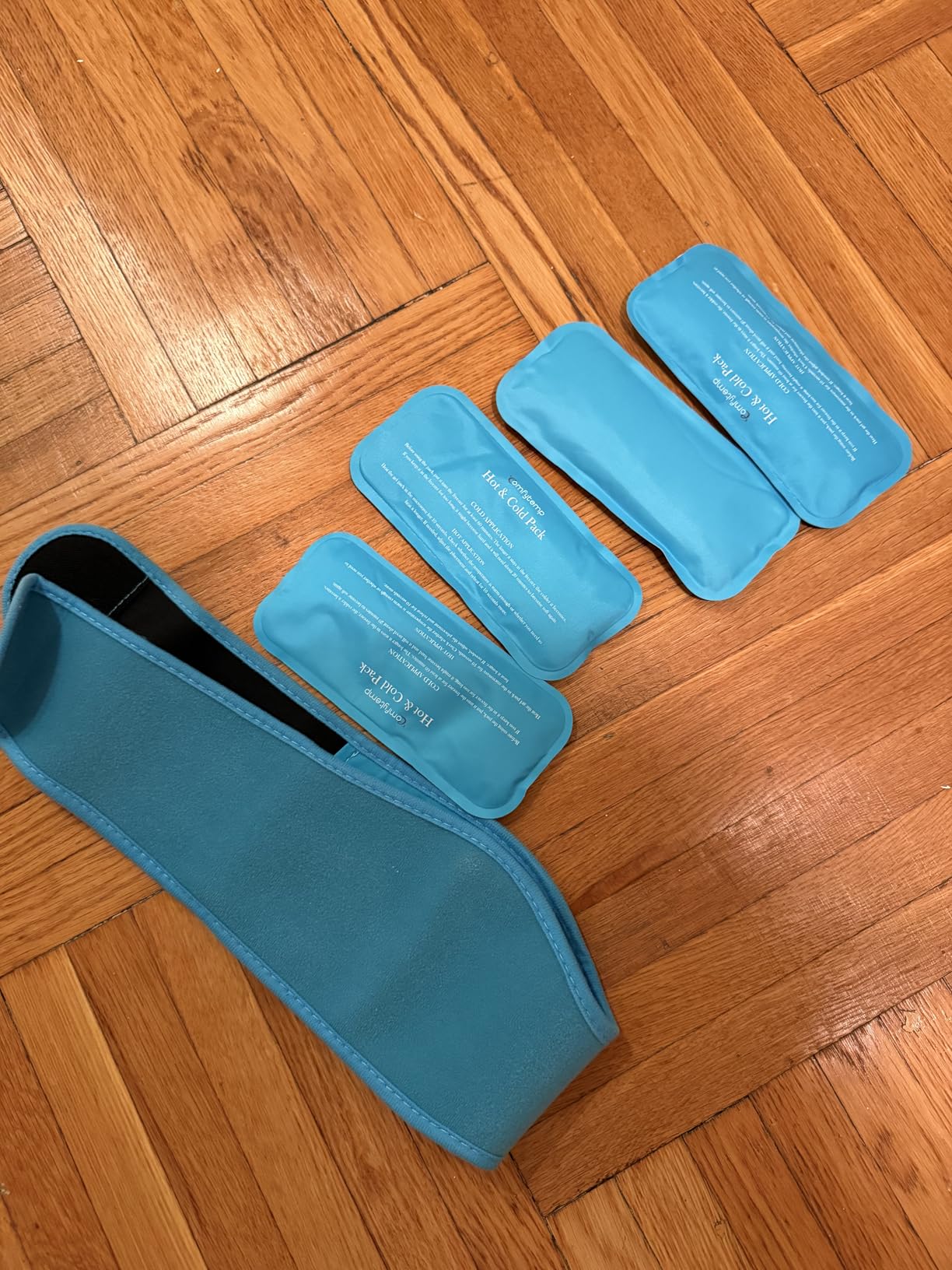Comfytemp Wisdom Teeth Ice Pack Head Wrap, Face Ice Pack for TMJ Relief, Surgery Recovery, 4 Reusable Hot & Cold Gel Packs, Pain Relief for Jaw, Chin, Facial, Dental Implants customer photo 1
