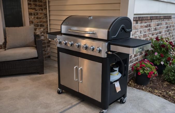 Captiva Designs 4-Burner Propane Gas BBQ Grill with Side Burner & Porcelain-Enameled Cast Iron Grates, 42,000 BTU Output Stainless Steel Grill for Outdoor Cooking Kitchen and Patio Backyard Barbecue customer photo 1