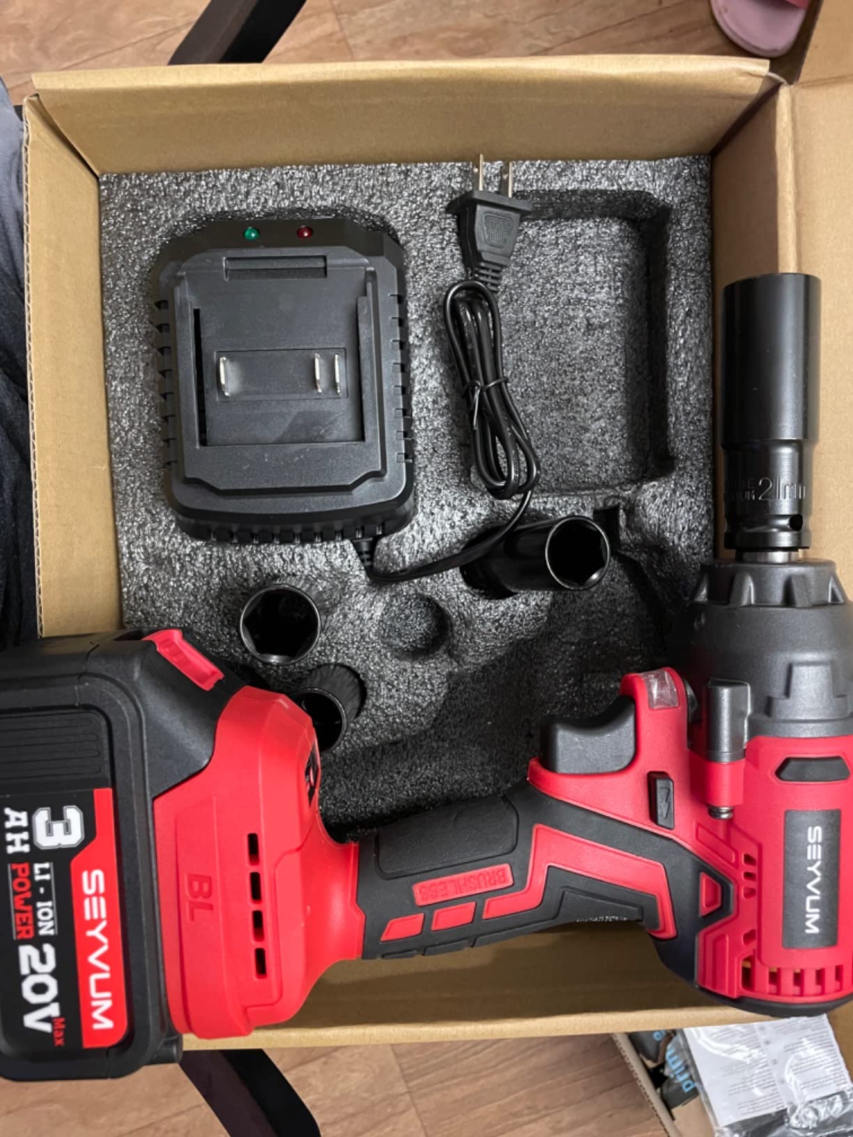 SEYVUM Impact Wrench, 1/2