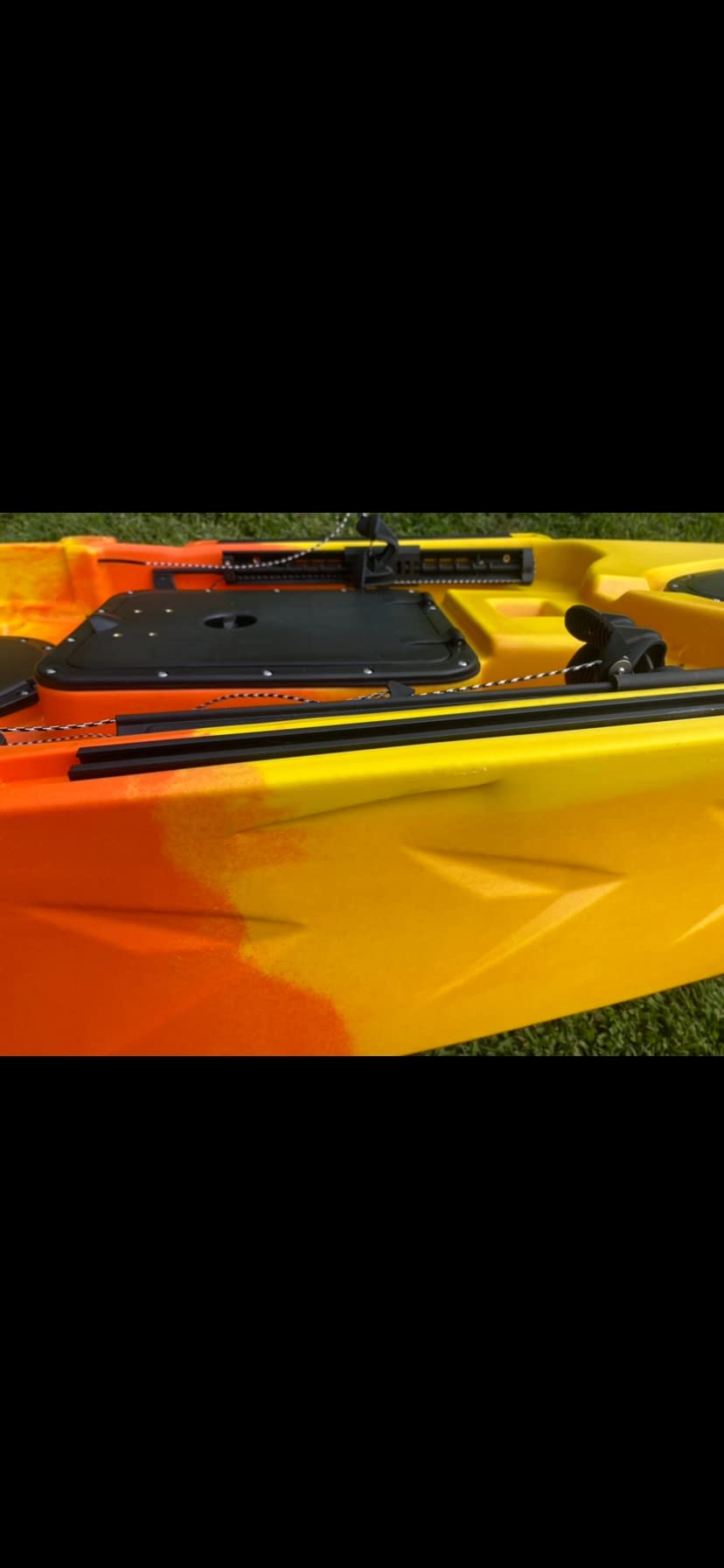 BKC UH-RA220 11.5 Foot Angler Sit On Top Fishing Kayak with Paddles and Upright Chair and Rudder System Included customer photo 2