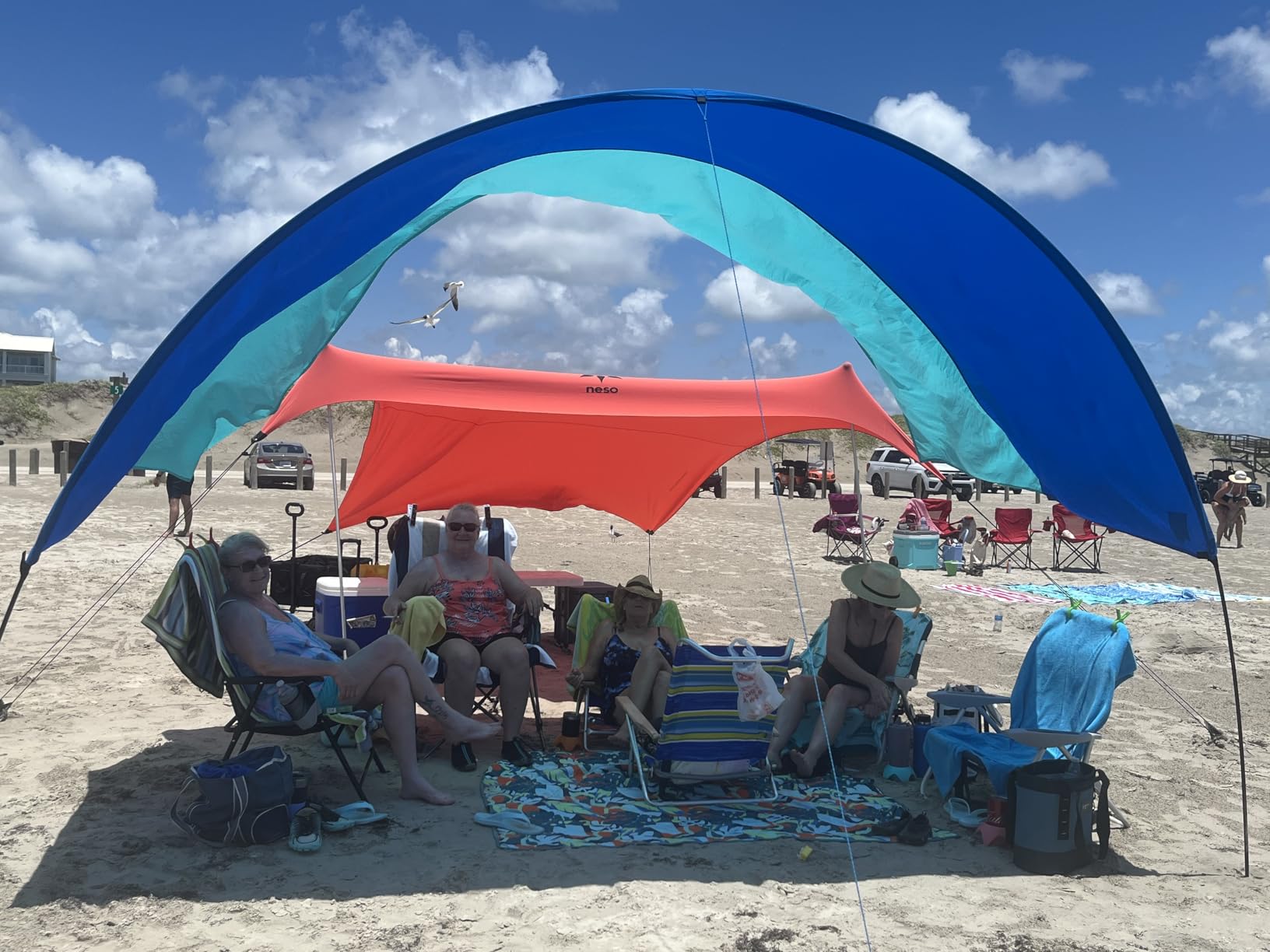 Shibumi Shade Quiet Canopy Version | Beach Tent | Sets Up in 3 Mins | 150 Sq. Ft. of Shade for up to 8 People | Includes Wind Assist | UPF 50+ Sun Protection customer photo 2