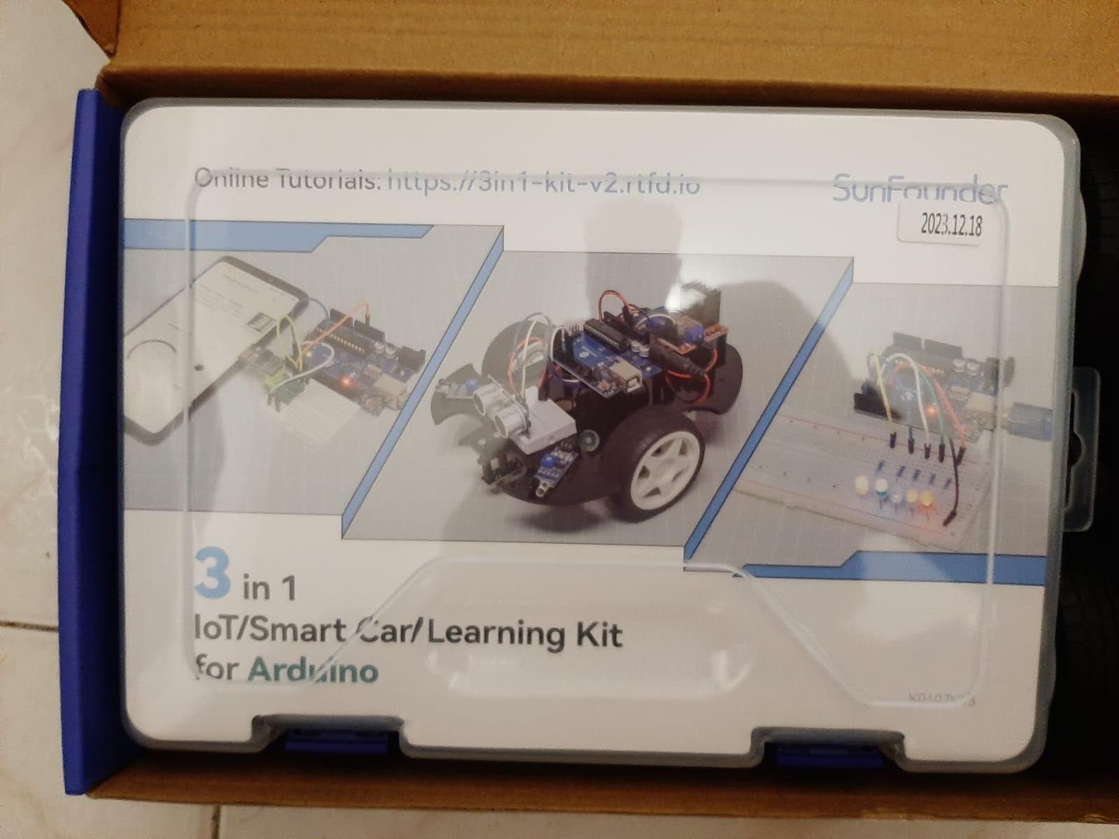 SunFounder Ultimate Starter Kit Compatible with Arduino UNO IDE Scratch, 3 in 1 IoT/Smart Car/Basic Kit customer photo 1