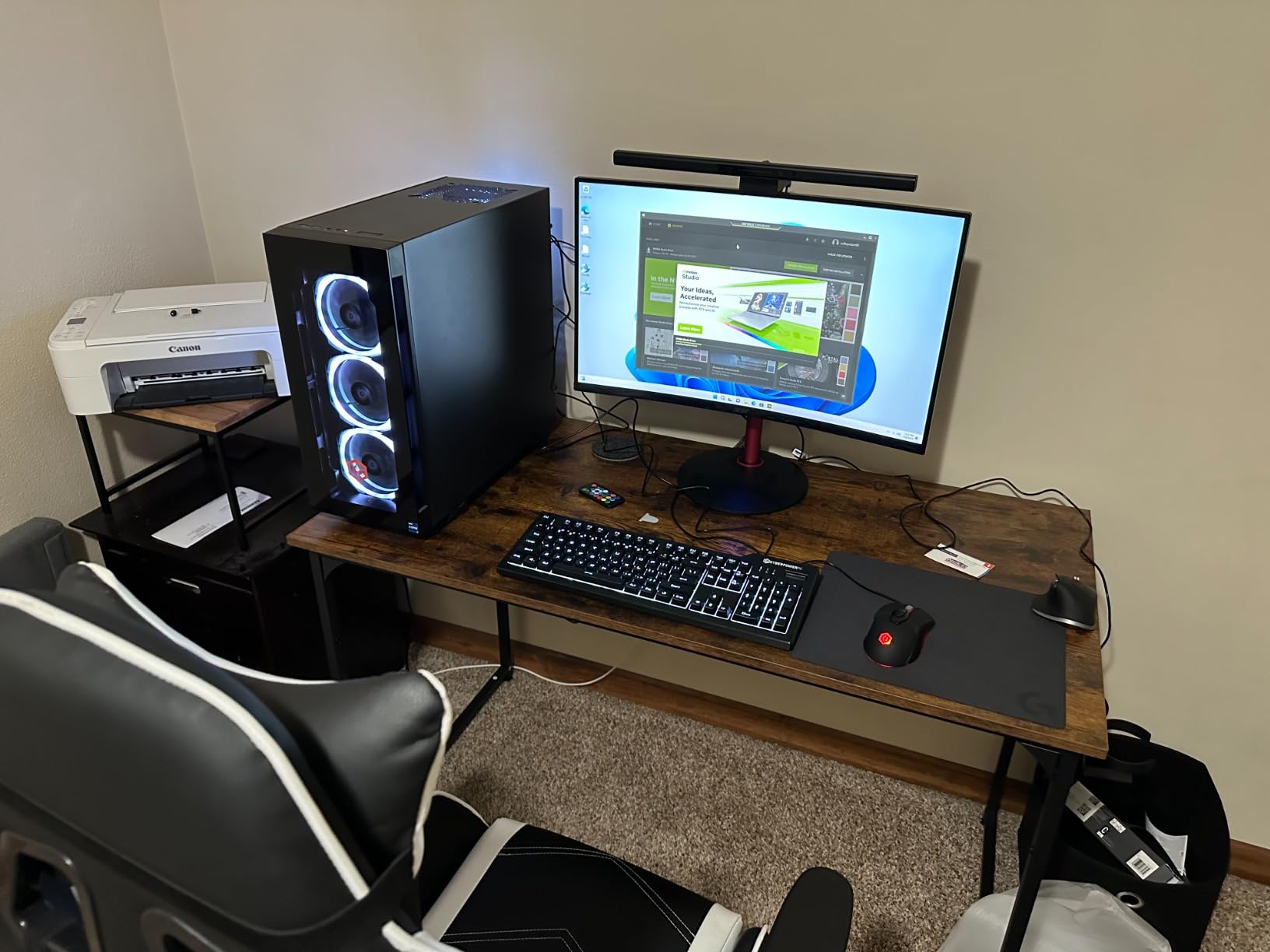 CyberpowerPC Gamer Xtreme VR Gaming PC, Intel Core i7-12700F 2.1GHz, GeForce RTX 3060 12GB, 16GB DDR4, 1TB NVMe SSD, WiFi & Win 11 Home (GXiVR8040A12) customer photo 1