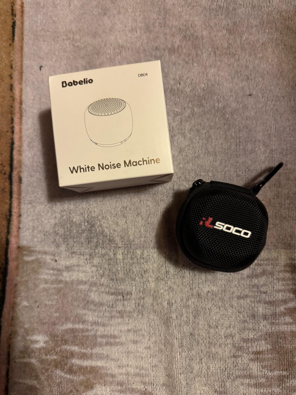 Babelio White Noise Sound Machine for Adults Kids Baby, Mini, 15 Non-looping Sounds, Timer, Memory Function, Easy to Pocket and Travel White customer photo 2