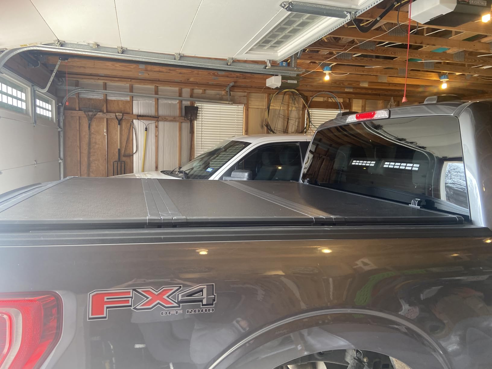 Tutel Hard Shell Folding Truck Bed Tonneau Cover|Fits 2015-2026 Ford F150 5'5