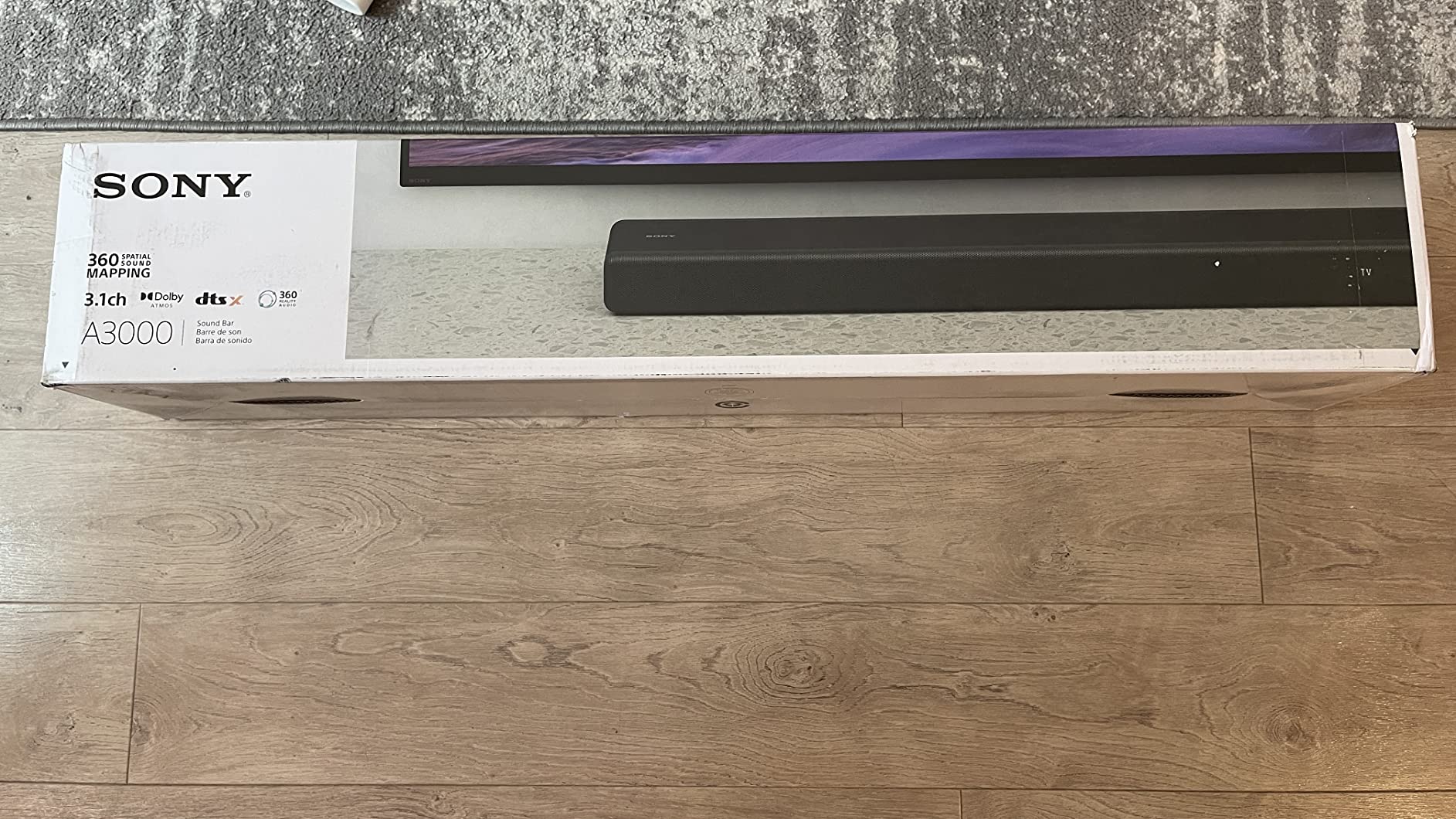 Sony HT-A3000 3.1ch Dolby Atmos TV Sound Bar with DTS:X, 360 Spatial Sound Mapping, Dual Subwoofers, Wi-Fi, Bluetooth, Airplay 2 customer photo 2