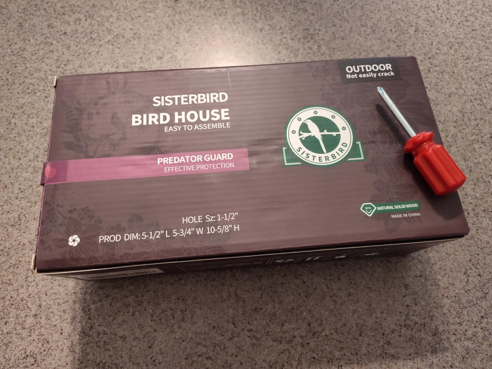 Bird Houses for Outside 1-1/2 Entrance Hole Cedar Birdhouses with Metal Guard Outdoor Bluebird Wren Swallow Finch customer photo 1