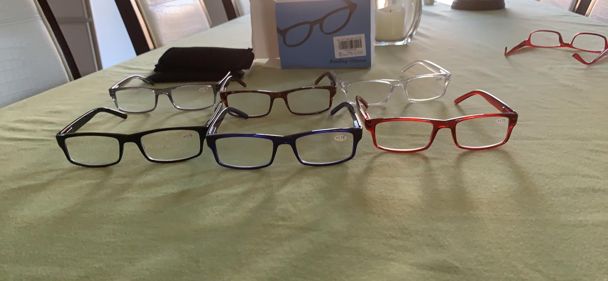 BIENCOOL 6 Pack Reading Glasses Traditional Frames for Men and Women Readers with Spring Loaded Hinges customer photo 1