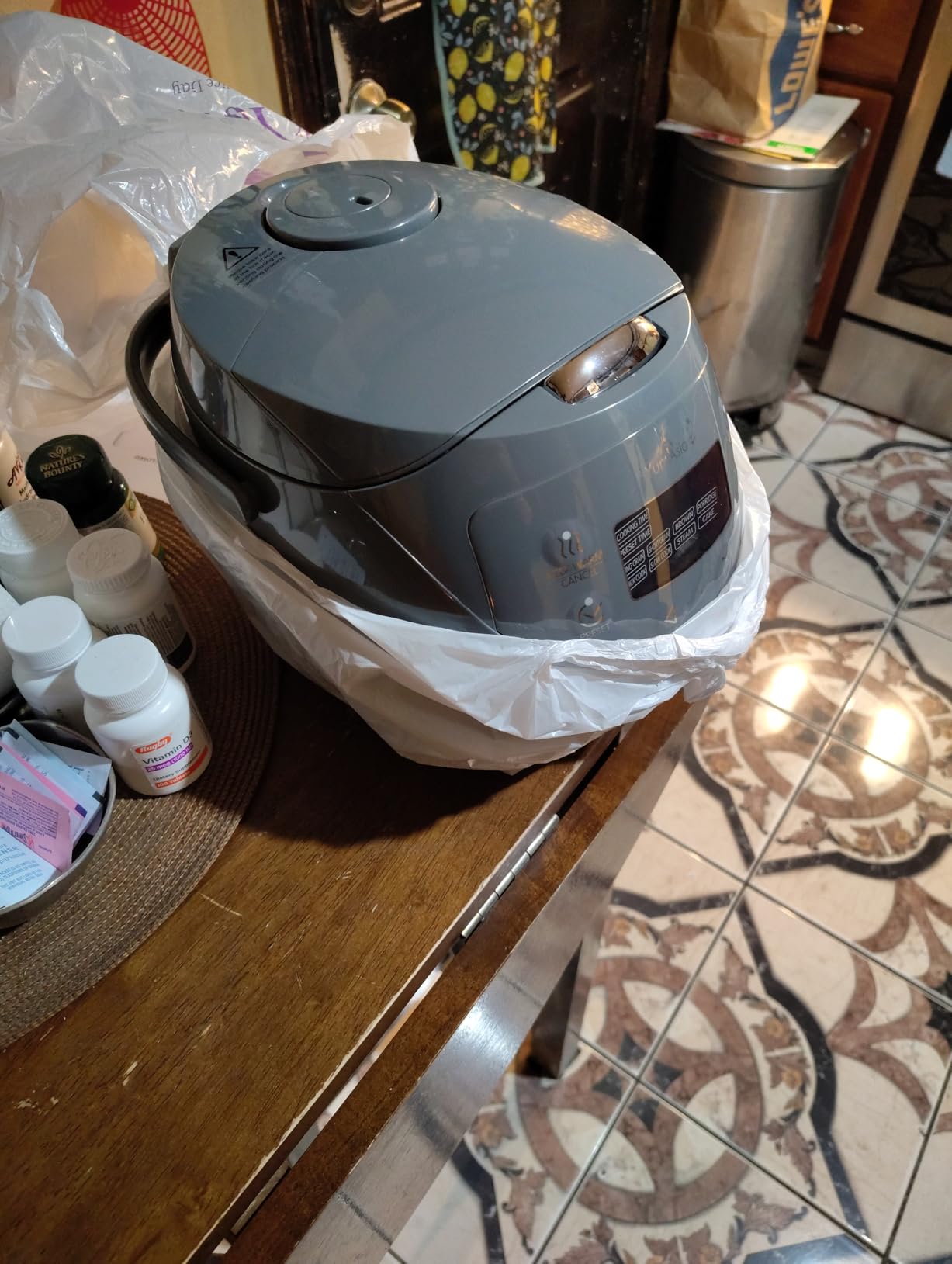 Yum Asia Panda Mini Rice Cooker With Ninja Ceramic Bowl and Advanced Fuzzy Logic (3.5 cup, 0.63 litre) 4 Rice Cooking Functions, 4 Multicooker functions, Digital LED display - 120V customer photo 1