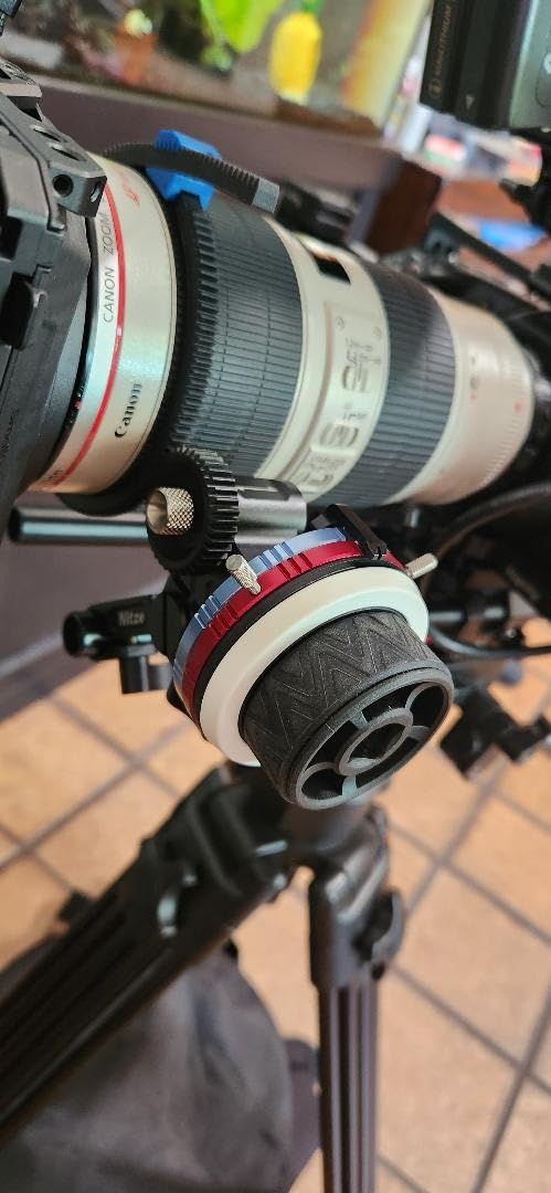 Nitze Mini Follow Focus, with 15mm Rod and Rod Clamp, Gear Ring Belt, 3 Reversible Drive Gears and 2 Marking Disks, Supports A/B Hard Stops and 360 Infinite Zoom - MF15C customer photo 1