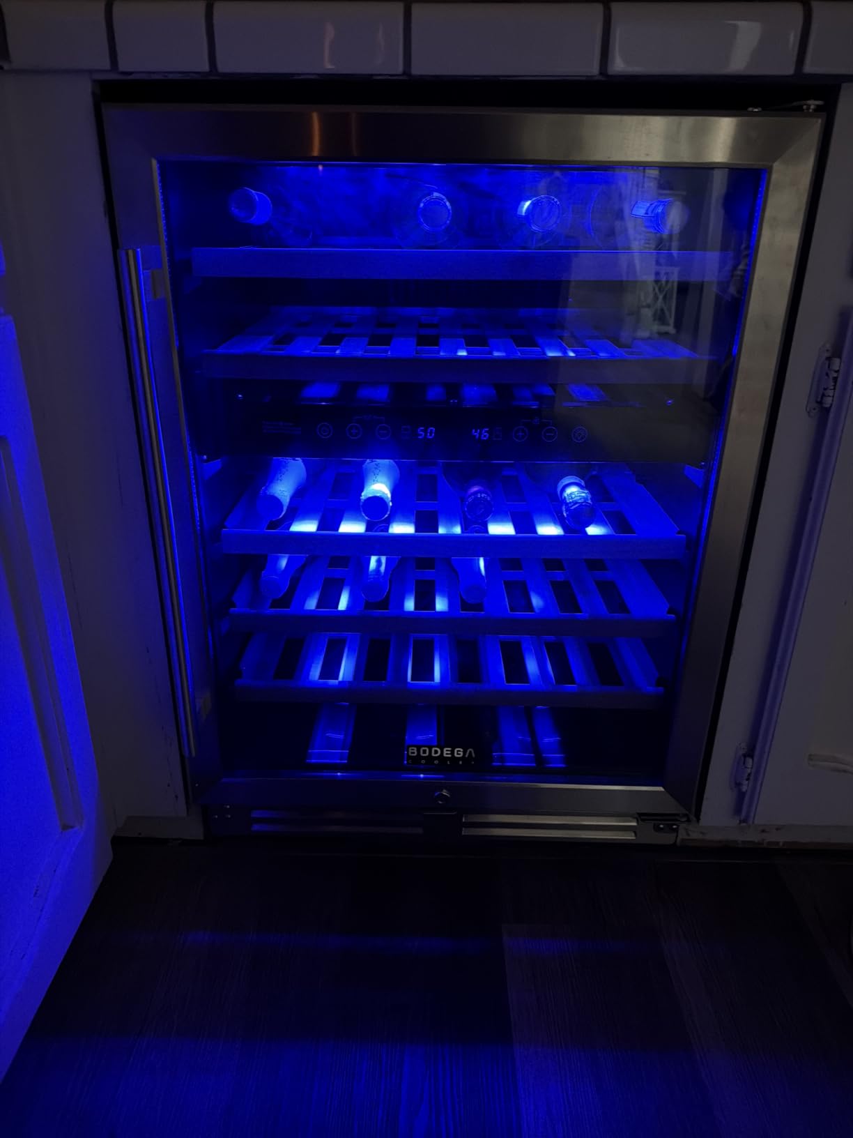 BODEGA 24 Inch Wine Cooler, 154 Bottle Refrigerator, Freestanding Wine Fridge with Intelligent Temperature Memory & Humidity Control, Upgraded Compressor customer photo 1