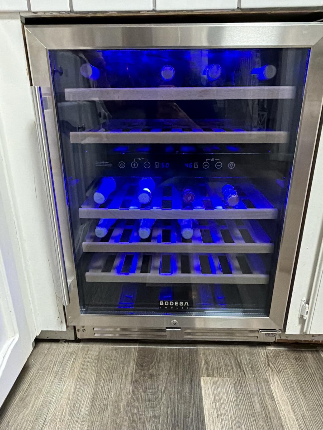 BODEGA 24 Inch Wine Cooler, 154 Bottle Refrigerator, Freestanding Wine Fridge with Intelligent Temperature Memory & Humidity Control, Upgraded Compressor customer photo 2