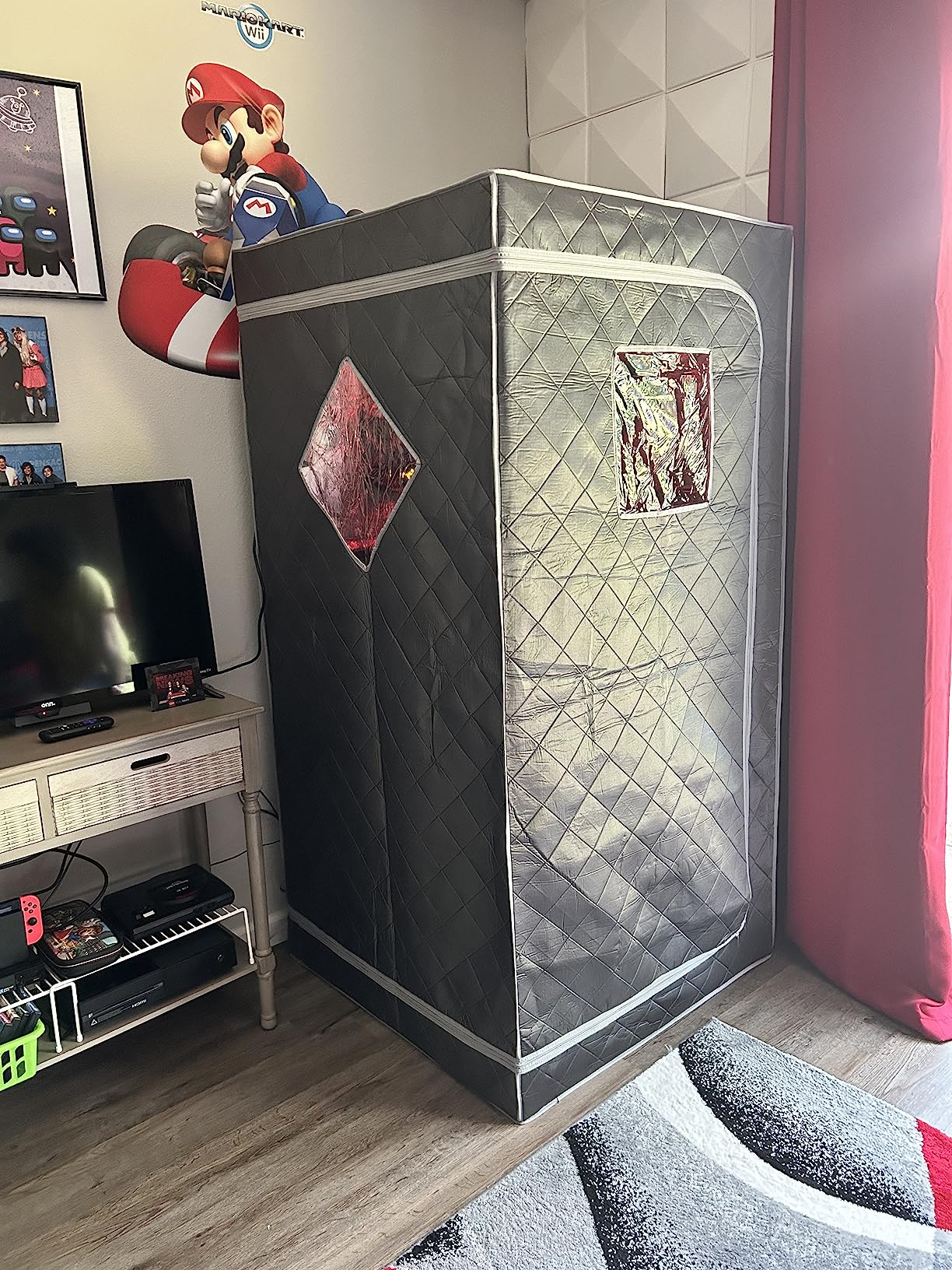 Full Size Home Sauna, Portable Steam Sauna for Home Spa, One Person Foldable Lightweight, Full Body Sauna Tent for Relaxation, 1500W & 4L Steamer Generator, Remote Control, Foldable Chair customer photo 2