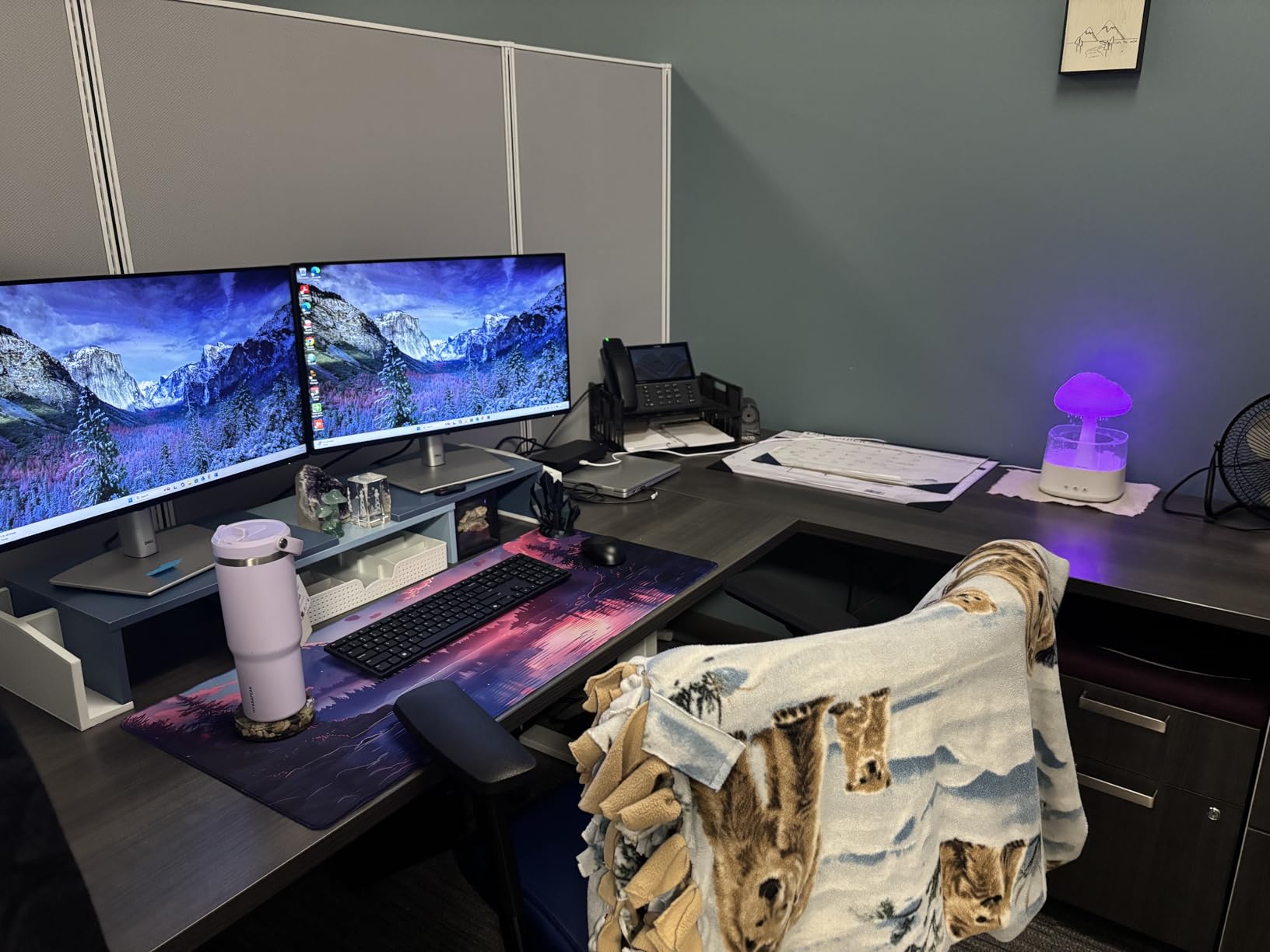 Large Extended Gaming Mouse Pad with Stitched Edges, Non-Slip Waterproof Rubber Base Mouse Pad for Office, Computer, Keyboard, Laptop and Home Desk Pad 35.4 x 15.7 x 0.12 Inch (American Antique Flag) customer photo 1
