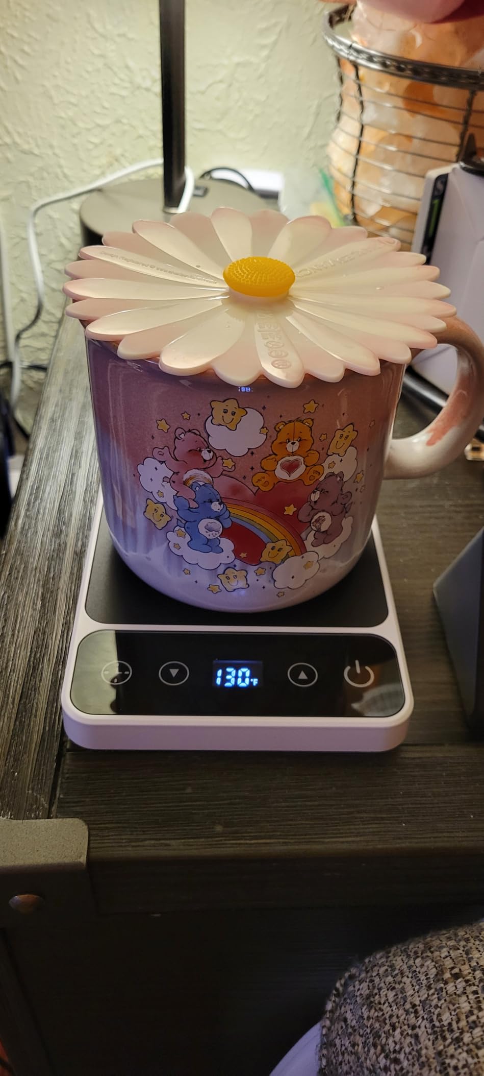Mug Warmer - Electric Coffee Mug Warmer with Timer,Coffee Cup Warmer for Desk Auto Shut Off,Smart 6-Temperature Control, Coffee Accessories for Coffee Lovers, Black customer photo 2