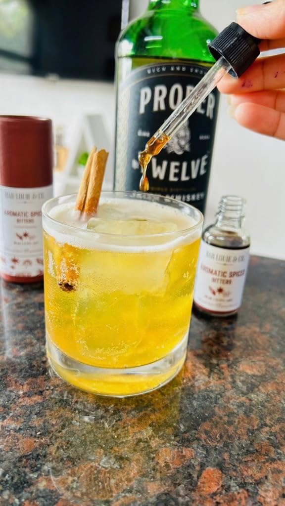 Bab Louie & Co. Non-Alcoholic Bitters Set - Cherry, Orange, Aromatic Bitters for Cocktails, Mocktails, Whiskey - 30ml/1oz Each, Non-Alcoholic Drinks Bitter - Makes 30 Drinks - Bar Essentials customer photo 1
