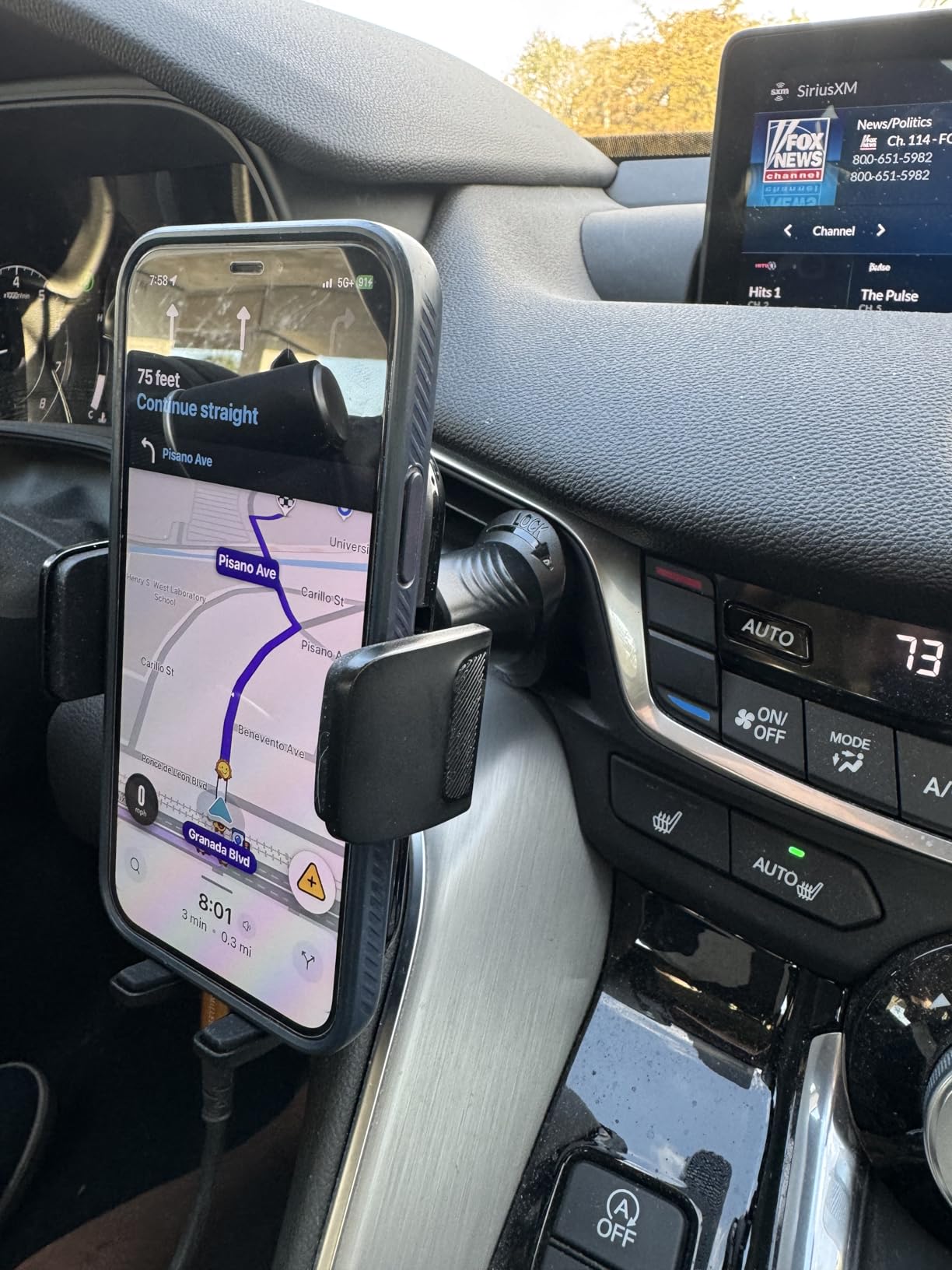 Lamicall 2026 Wider Clamp & Metal Hook Car Phone Holder Vent [Thick Cases Friendly] Phone Holders for Your Car Mount Gfts Automobile Hands Free Accessories for Women Men for iPhone 16 15 14 13 Pro Max customer photo 1