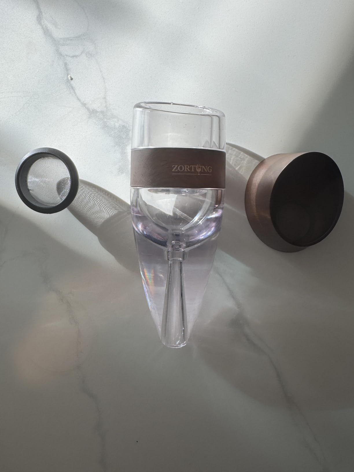 Wine Aerator Decanter Pourer with Strainer for Sediment Stand Travel Bag Diffuser Airarator Filter Aireators Pour Airrater for Red and White Wine Christmas Idea Gifts customer photo 2
