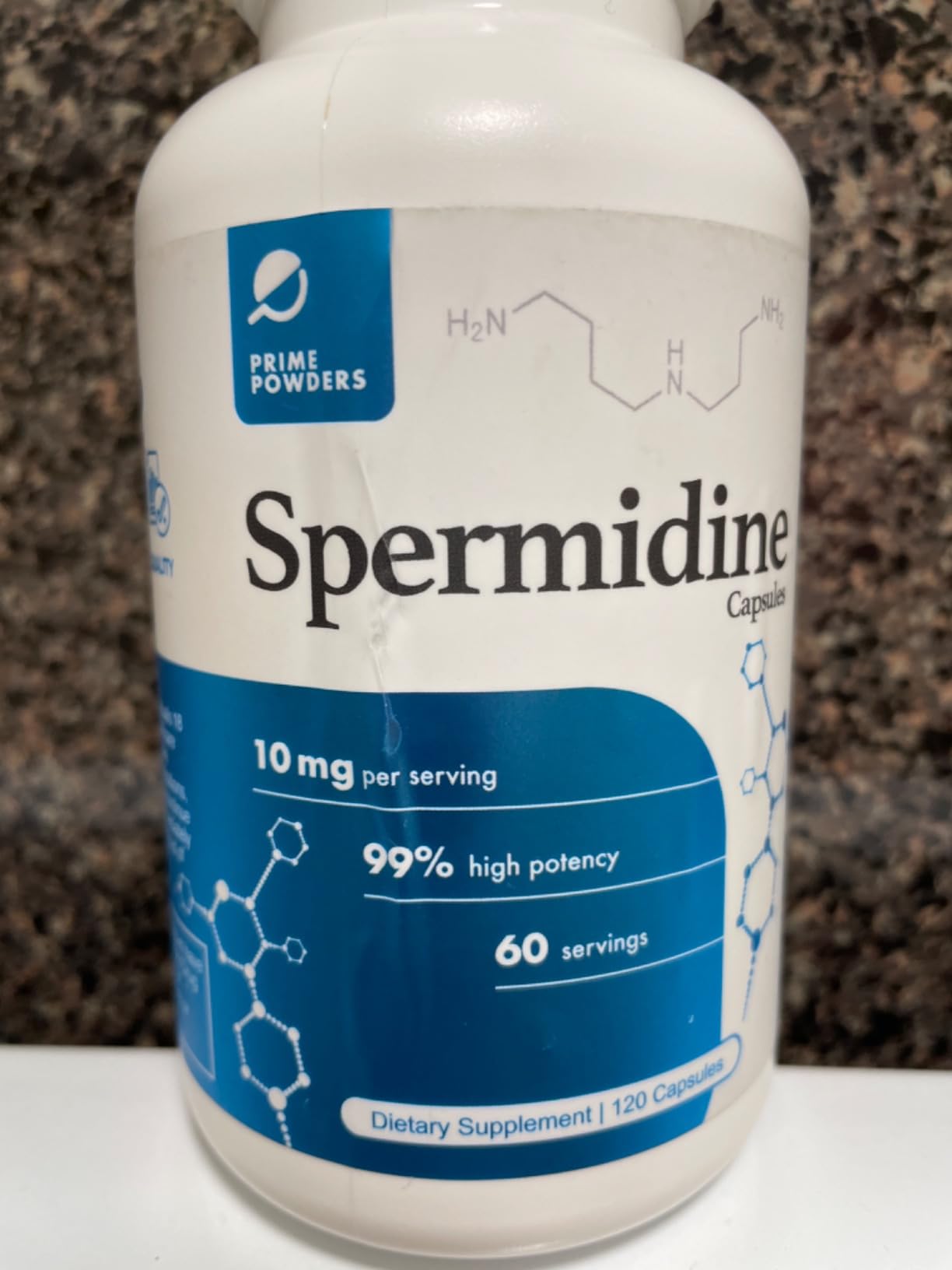 Spermidine Capsules Gluten Free 99% Concentration 100x More Potent Than Wheat Germ Extract for Anti-Aging DNA Telomere Support customer photo 1