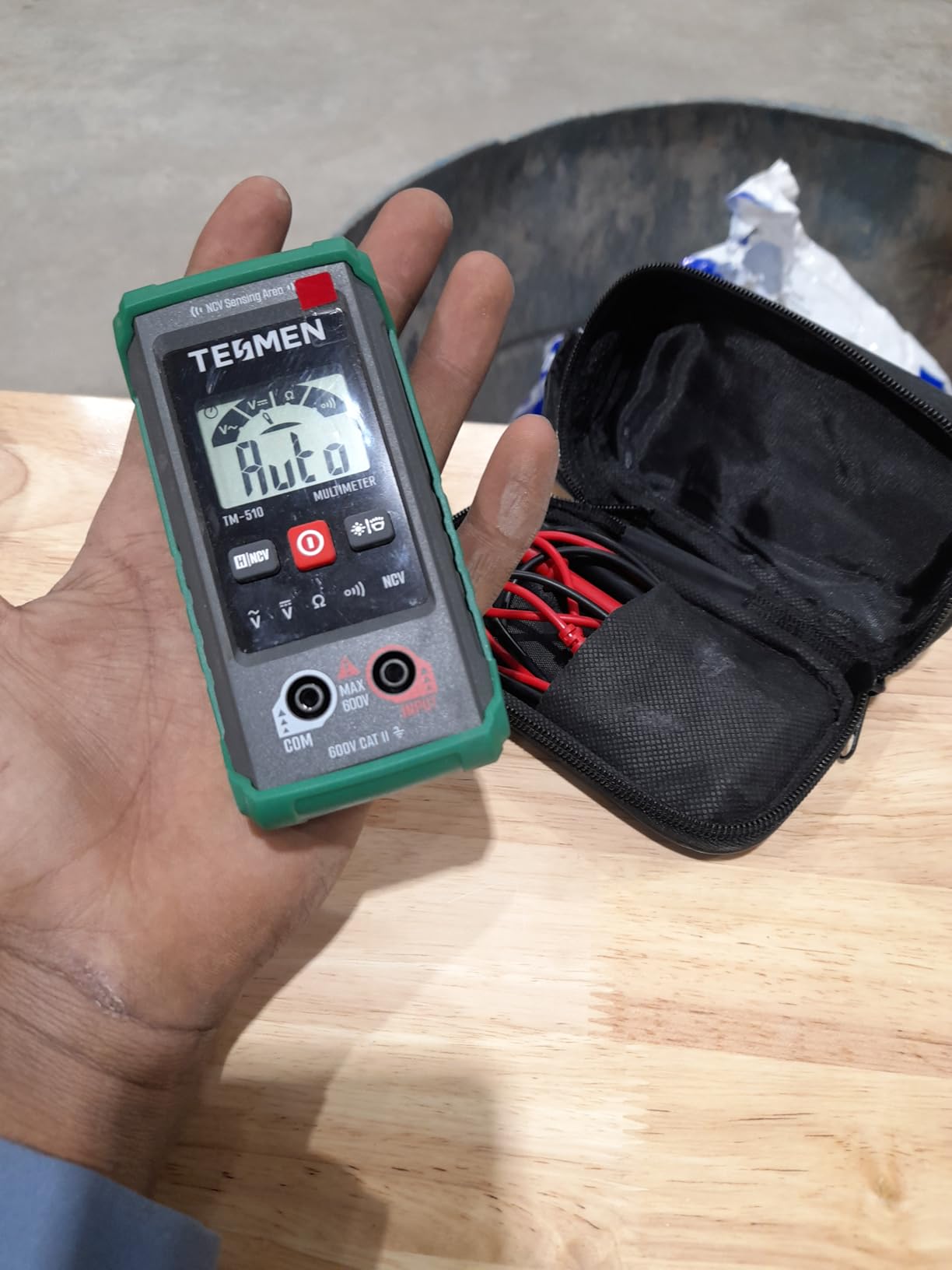 TM-510 Digital Multimeter, 4000 Counts, Smart Measurement, Auto-Ranging Voltmeter; Voltage Tester with Non-Contact Voltage Function, Measures AC/DC Voltage, Resistance, Continuity customer photo 1