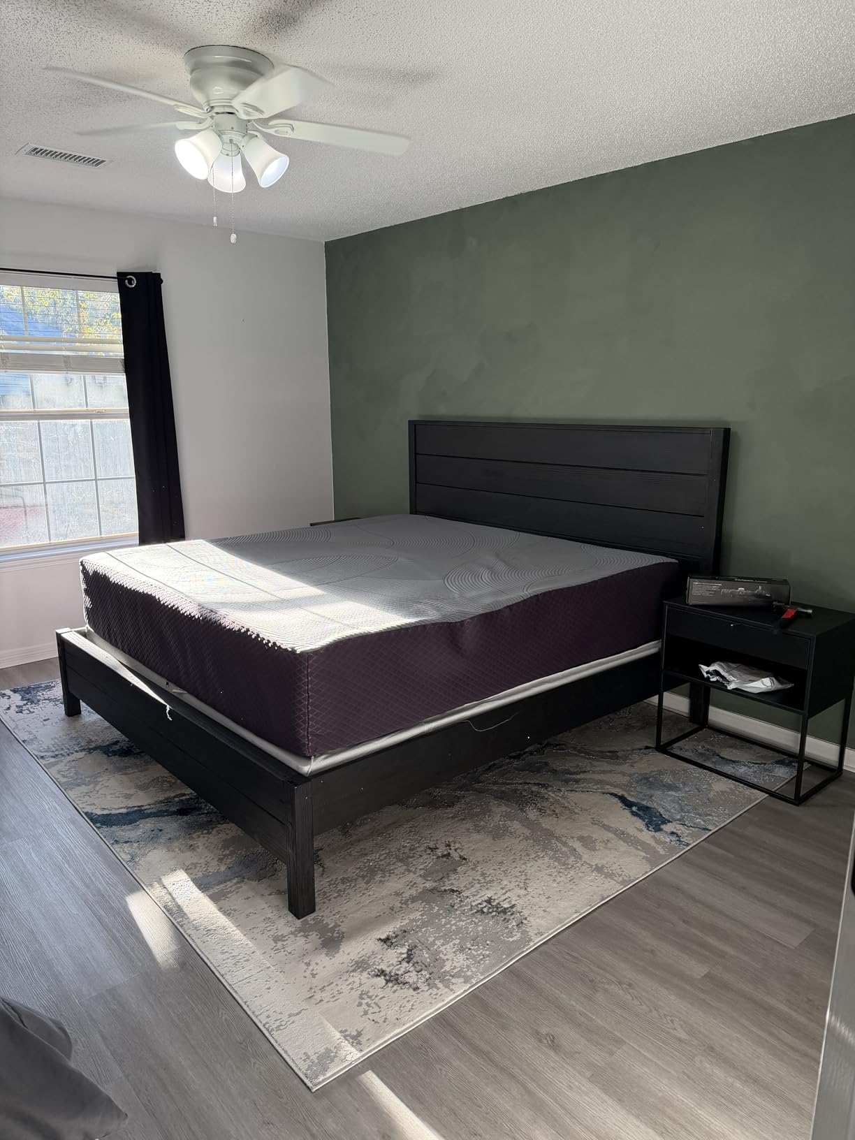 Grain Wood Furniture Montauk Solid Wood Bed, Queen Size, Rustic Walnut customer photo 2