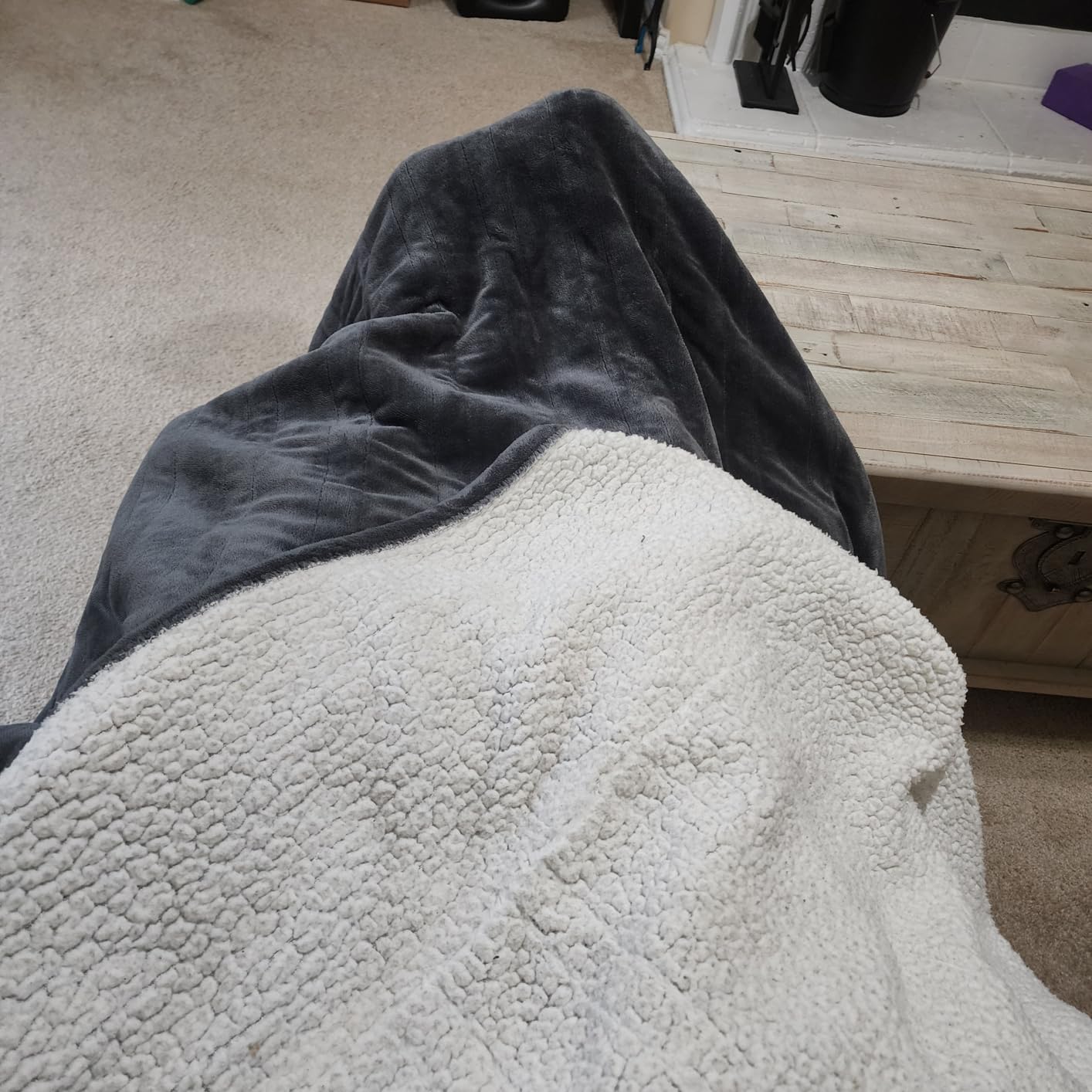 Westinghouse Heated Blanket King Size, Soft Flannel to Sherpa Electric Blanket with 10 Heating Levels, 1-12 Hours Auto Shut Off, Fast Heating, Machine Washable, 100x90 Inch, Charcoal customer photo 2