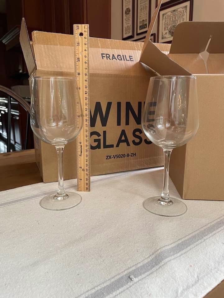Fully Tempered Wine Glasses, Shock Resistant Wine Glass Set for Red or White Wine, Dishwasher Safe Stem Glasses for Restaurants, Bars, Home (Set of 8, 15.5 oz) customer photo 1