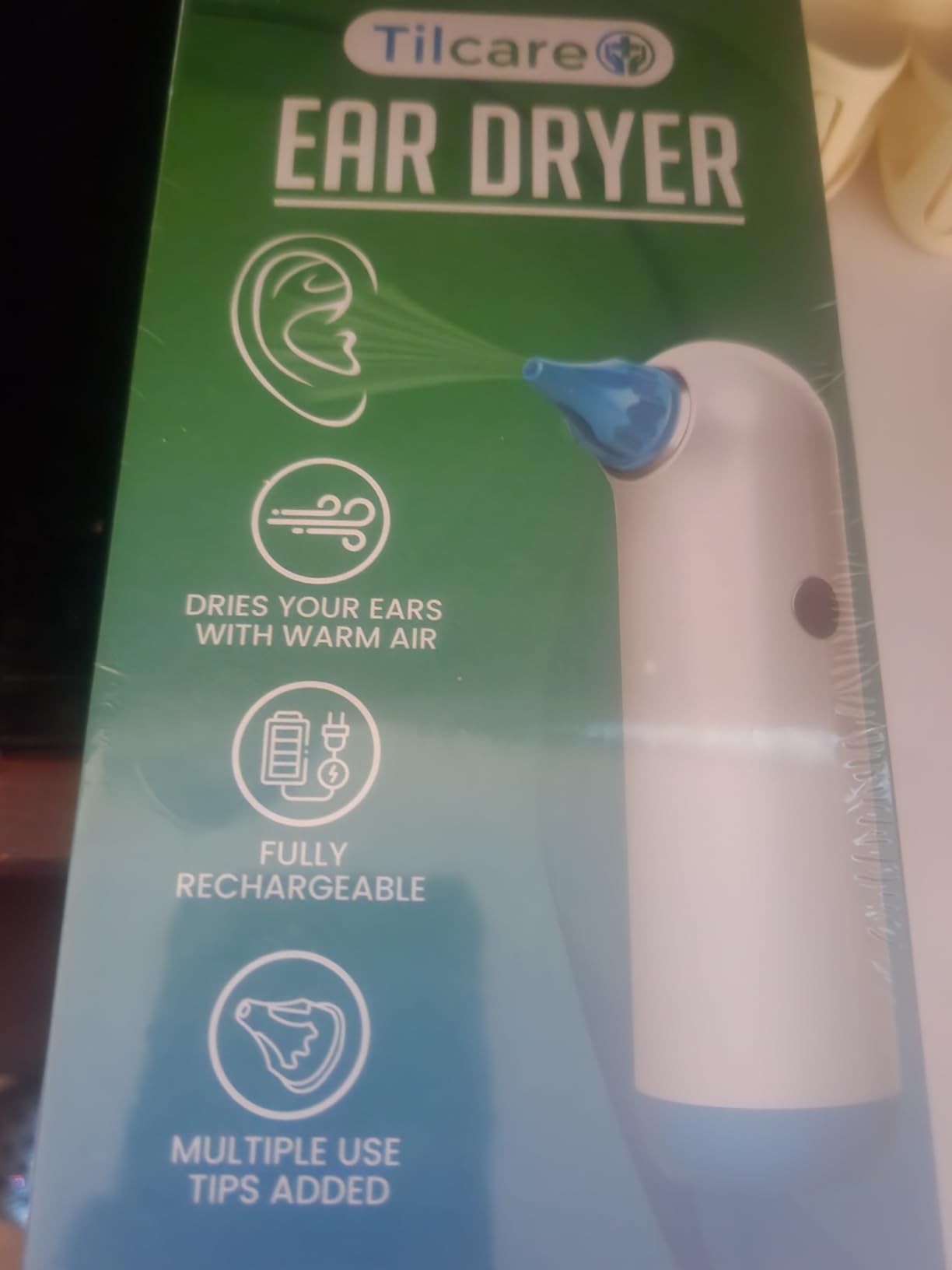 Electric Ear Dryer for Swimmer's Ear by Tilcare - Rechargeable Ear Drying Water Remover for Swimming, Showering, and Hearing Aids - Comes with 3 Ear Drying Tips & Carrying Pouch customer photo 2