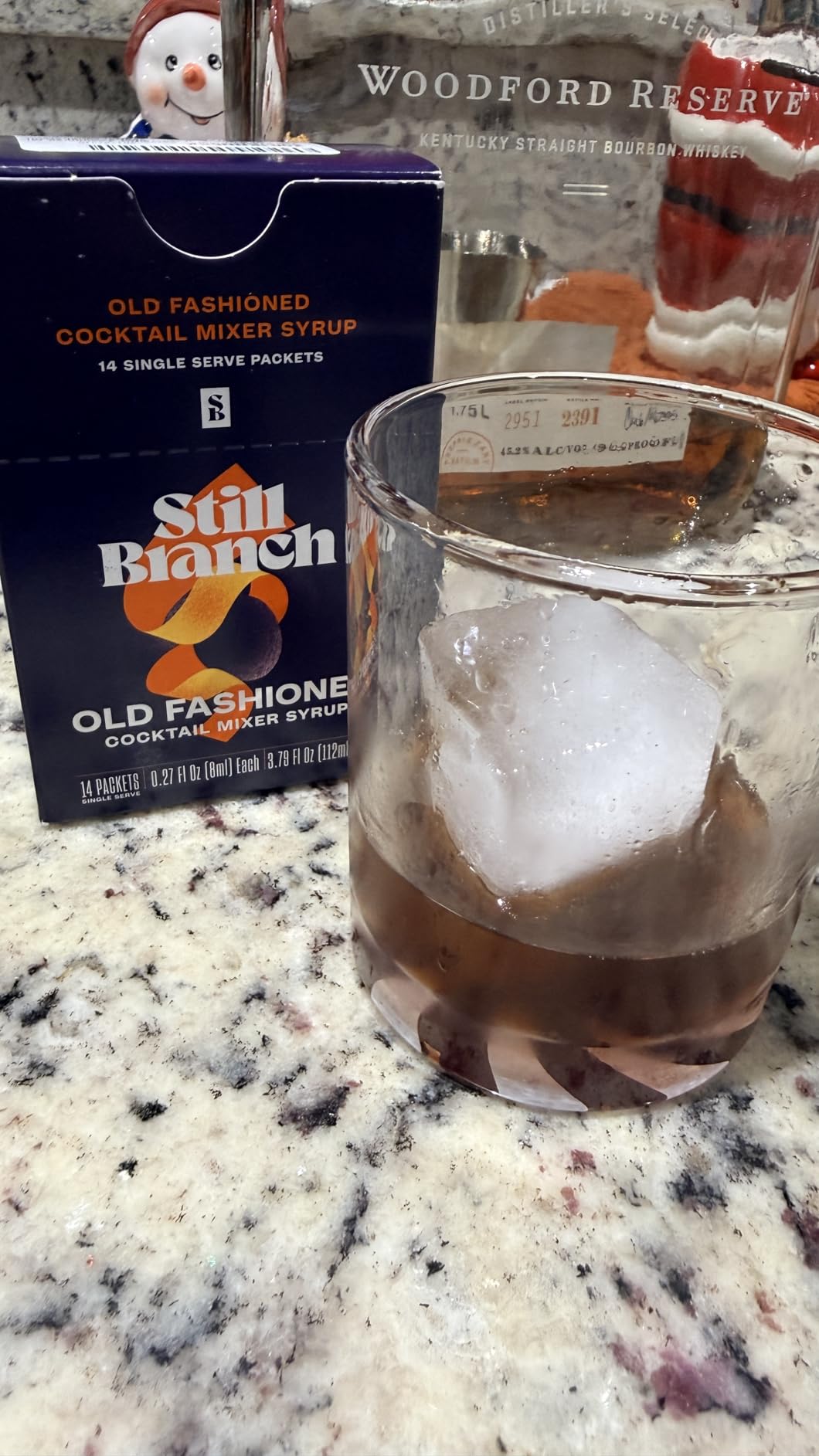 Single-Serve Old Fashioned Mix Cocktail Syrup - Handcrafted Cocktail Mixer with Real Bitters, Italian Cherry, Sorghum, Maple and Dark Brown Sugars - No Refrigeration Needed - 14 Sachets customer photo 2