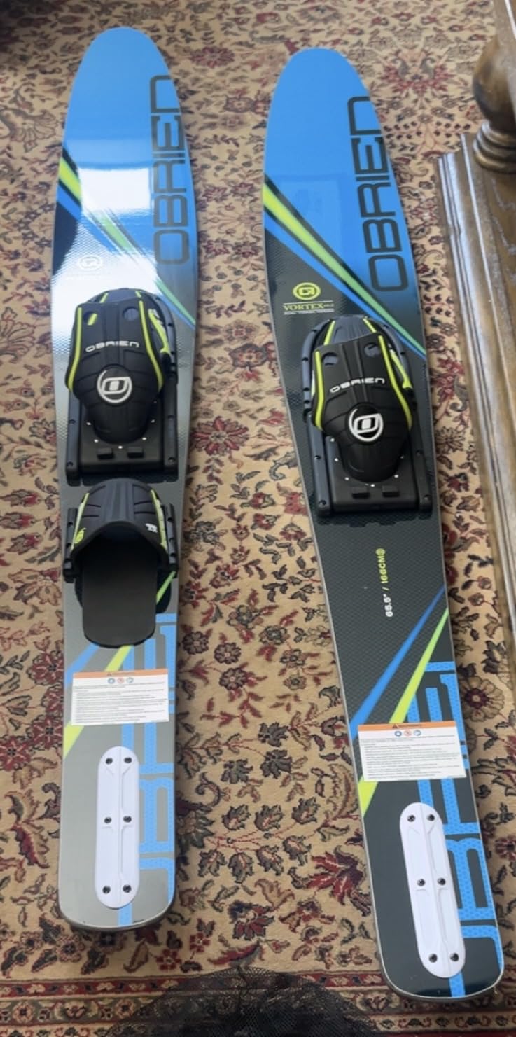Vortex Combo Water Skis with Adjustable Bindings - Wide-Body Design for Easy Deep-Water Starts - Perfect for Beginners and Intermediate Riders customer photo 1